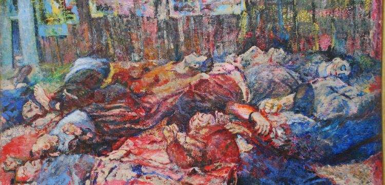 I martiri di piazzale Loreto di Aligi Sassu, una delle più note opere della Resistenza