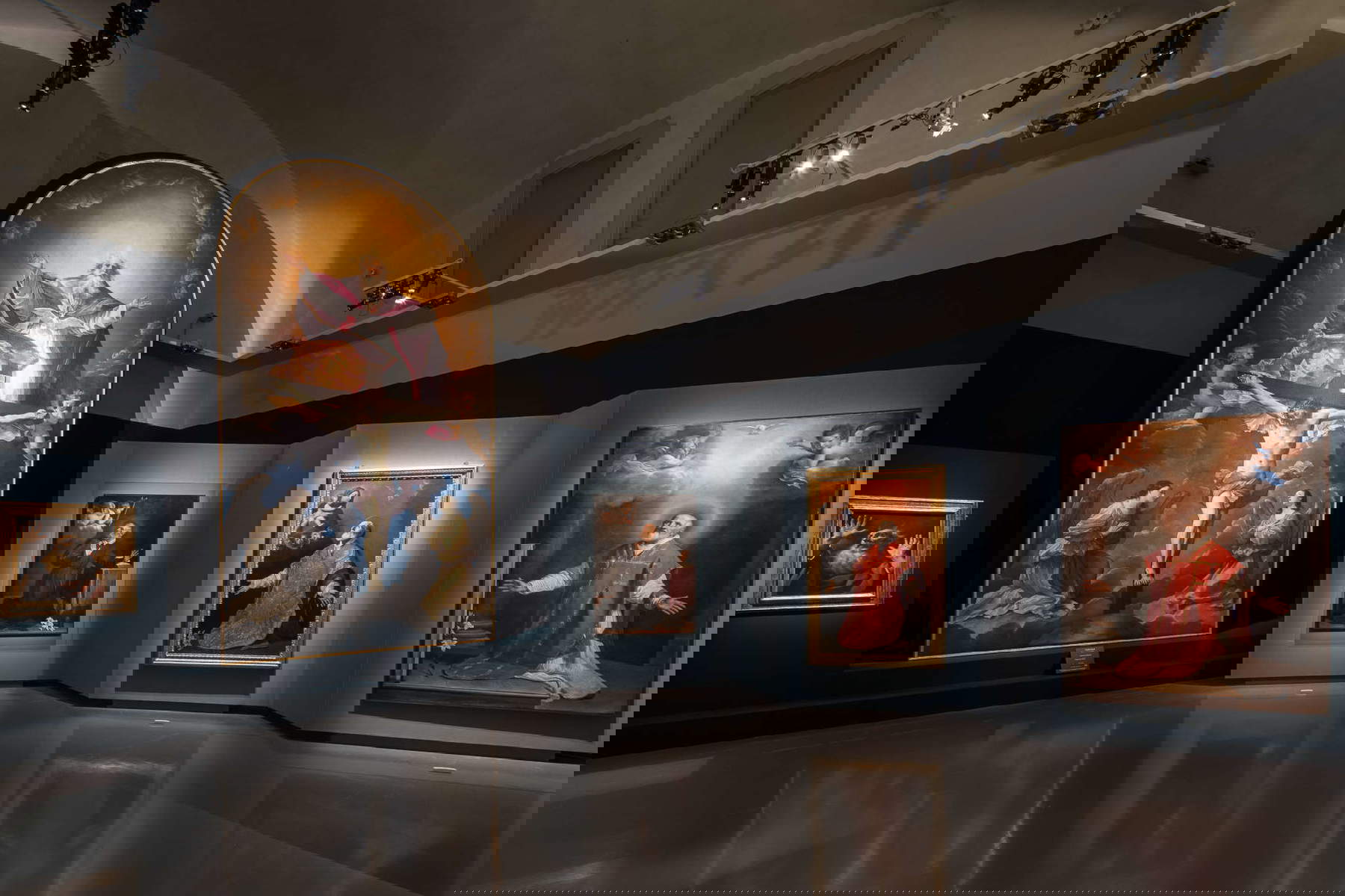 Allestimenti della mostra Guercino. L'era Ludovisi a Roma Allestimenti della mostra Guercino. L'era Ludovisi a Roma