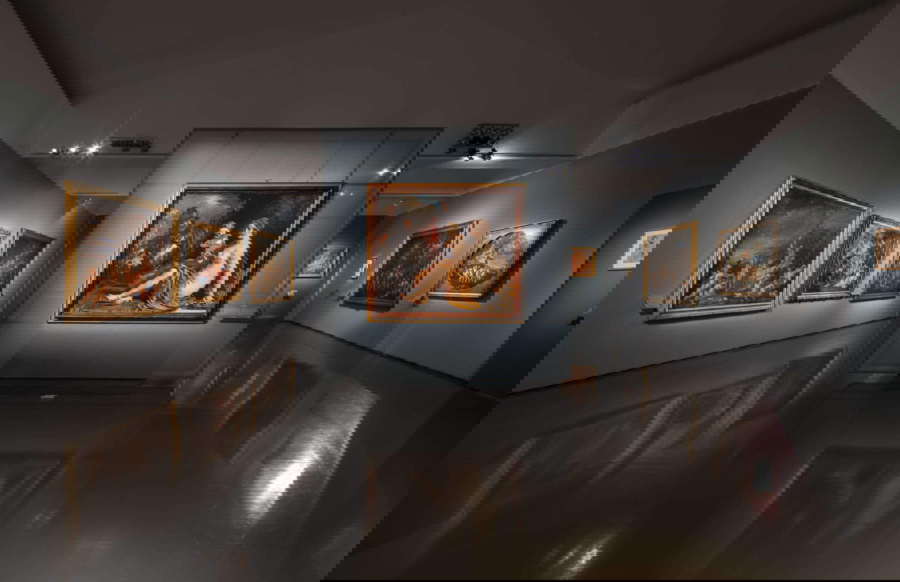 Allestimenti della mostra Guercino. L'era Ludovisi a Roma Allestimenti della mostra Guercino. L'era Ludovisi a Roma