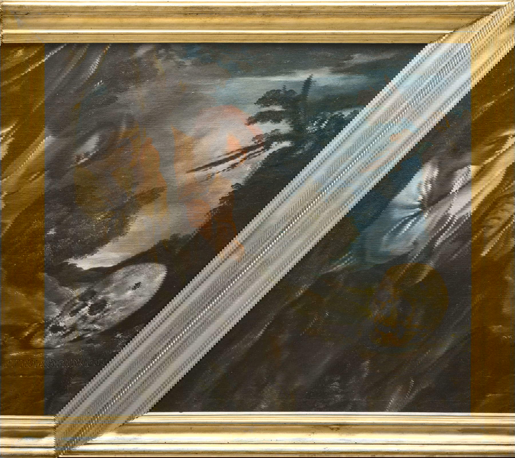 Giovanni Francesco Barbieri detto Guercino, Et in Arcadia ego (1618; olio su tela, 78 x 89 cm; Roma, Gallerie Nazionali d'Arte Antica di Roma, Palazzo Barberini) Gallerie Nazionali di Arte Antica (MiC)-Bibliotheca Hertziana, Istituto Max Planck per la storia dell'arte / Enrico Fontolan Giovanni Francesco Barbieri detto Guercino, Et in Arcadia ego (1618; olio su tela, 78 x 89 cm; Roma, Gallerie Nazionali d'Arte Antica di Roma, Palazzo Barberini) Gallerie Nazionali di Arte Antica (MiC)-Bibliotheca Hertziana, Istituto Max Planck per la storia dell'arte / Enrico Fontolan