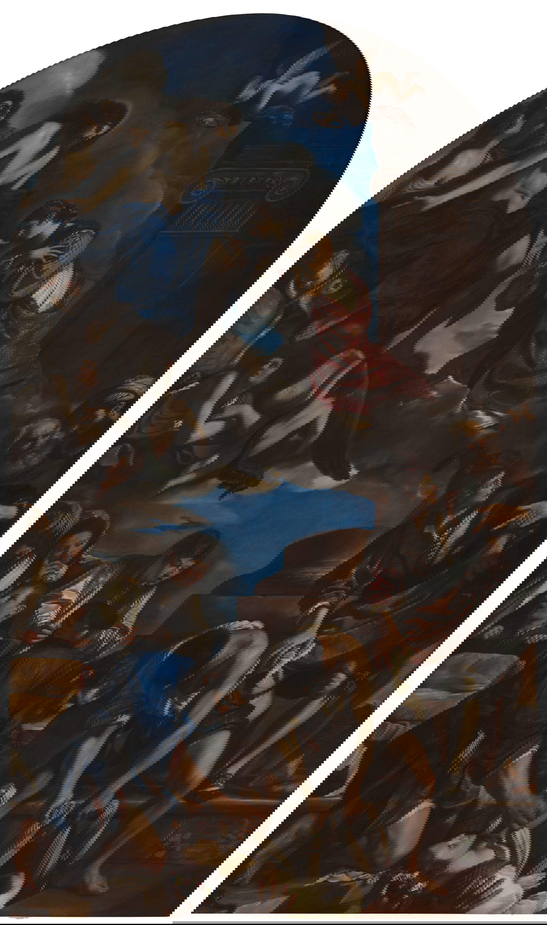 Giovanni Francesco Barbieri detto Guercino, Seppellimento e Gloria di Santa Petronilla facsimile, altezza 7,20 m; Scansione ad alta risoluzione: Factum Foundation for Digital Technology in Preservation; Realizzazione: Factum Arte, Madrid) © Sovrintendenza capitolina, Musei Capitolini, Pinacoteca Giovanni Francesco Barbieri detto Guercino, Seppellimento e Gloria di Santa Petronilla facsimile, altezza 7,20 m; Scansione ad alta risoluzione: Factum Foundation for Digital Technology in Preservation; Realizzazione: Factum Arte, Madrid) © Sovrintendenza capitolina, Musei Capitolini, Pinacoteca