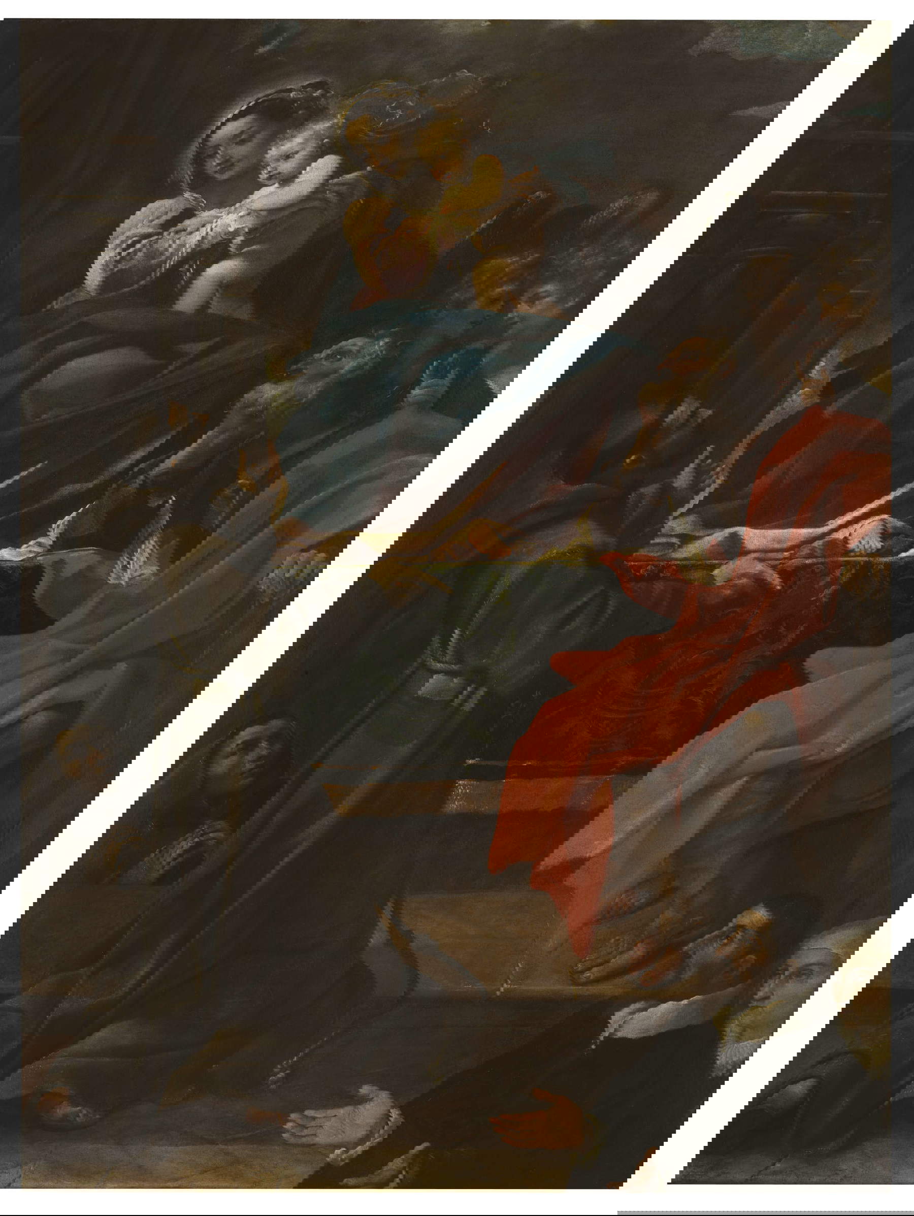 Ludovico Carracci, Sacra Famiglia con San Francesco e Donatori (1591; olio su tela, 225 x 166 cm; Cento, Pinacoteca Civica “Il Guercino” inv. 0107) © Archivio Fotografico Civica Pinacoteca il Guercino Ludovico Carracci, Sacra Famiglia con San Francesco e Donatori (1591; olio su tela, 225 x 166 cm; Cento, Pinacoteca Civica “Il Guercino” inv. 0107) © Archivio Fotografico Civica Pinacoteca il Guercino