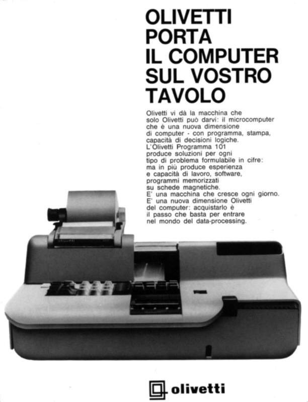 Locandina pubblicitaria della P101 degli anni Sessanta Locandina pubblicitaria della P101 degli anni Sessanta