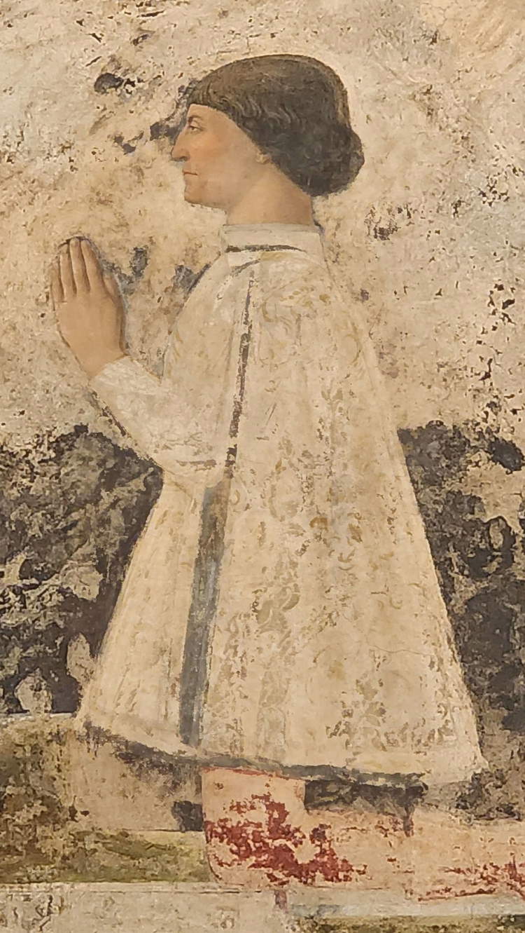 Sigismondo Malatesta en el fresco de Piero della Francesca