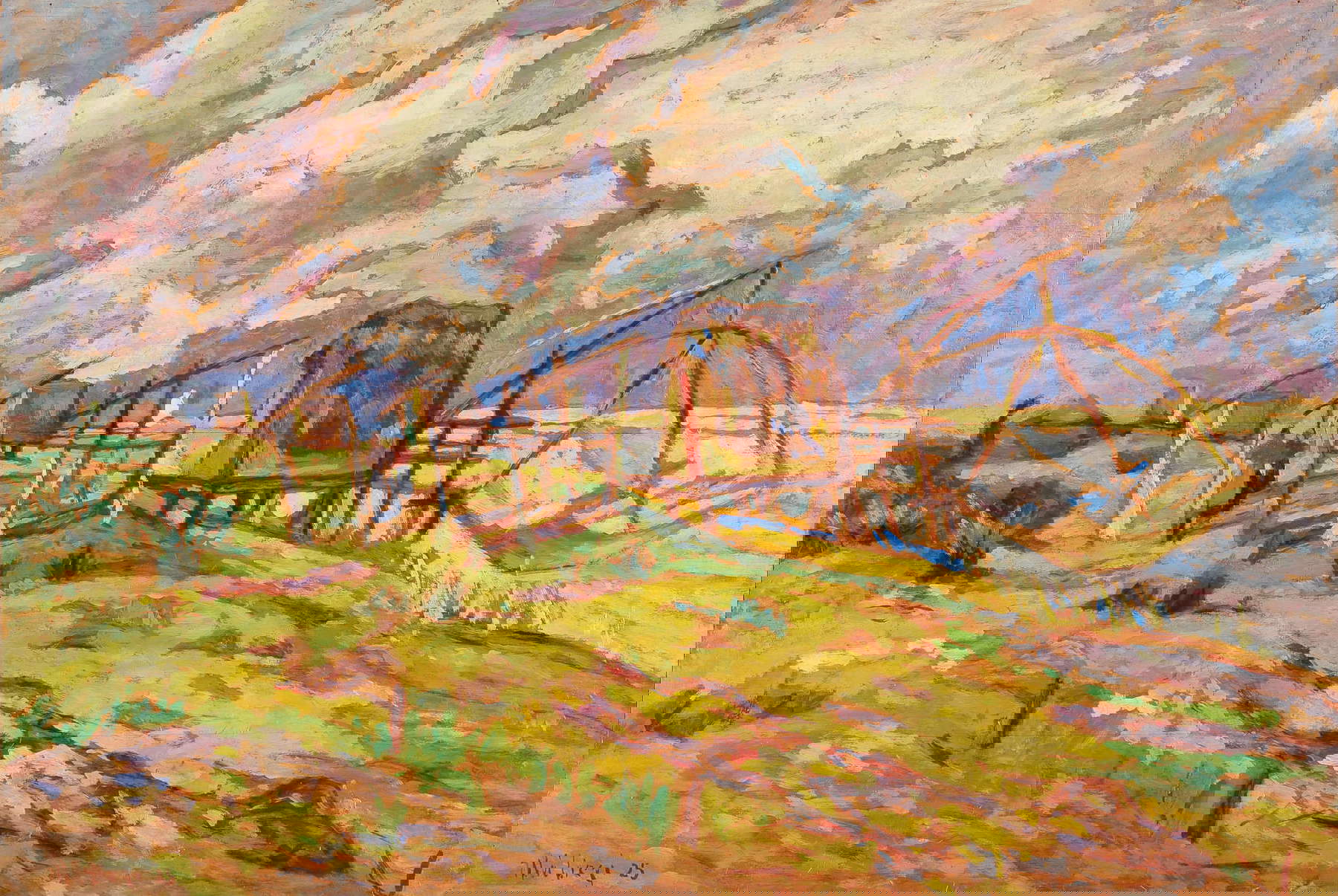 Ulvi Liegi, Écailles à l'embouchure de l'Arno (1925 ; huile sur panneau 41 x 61 cm ; collection privée) Ulvi Liegi, Écailles à l'embouchure de l'Arno (1925 ; huile sur panneau 41 x 61 cm ; collection privée)