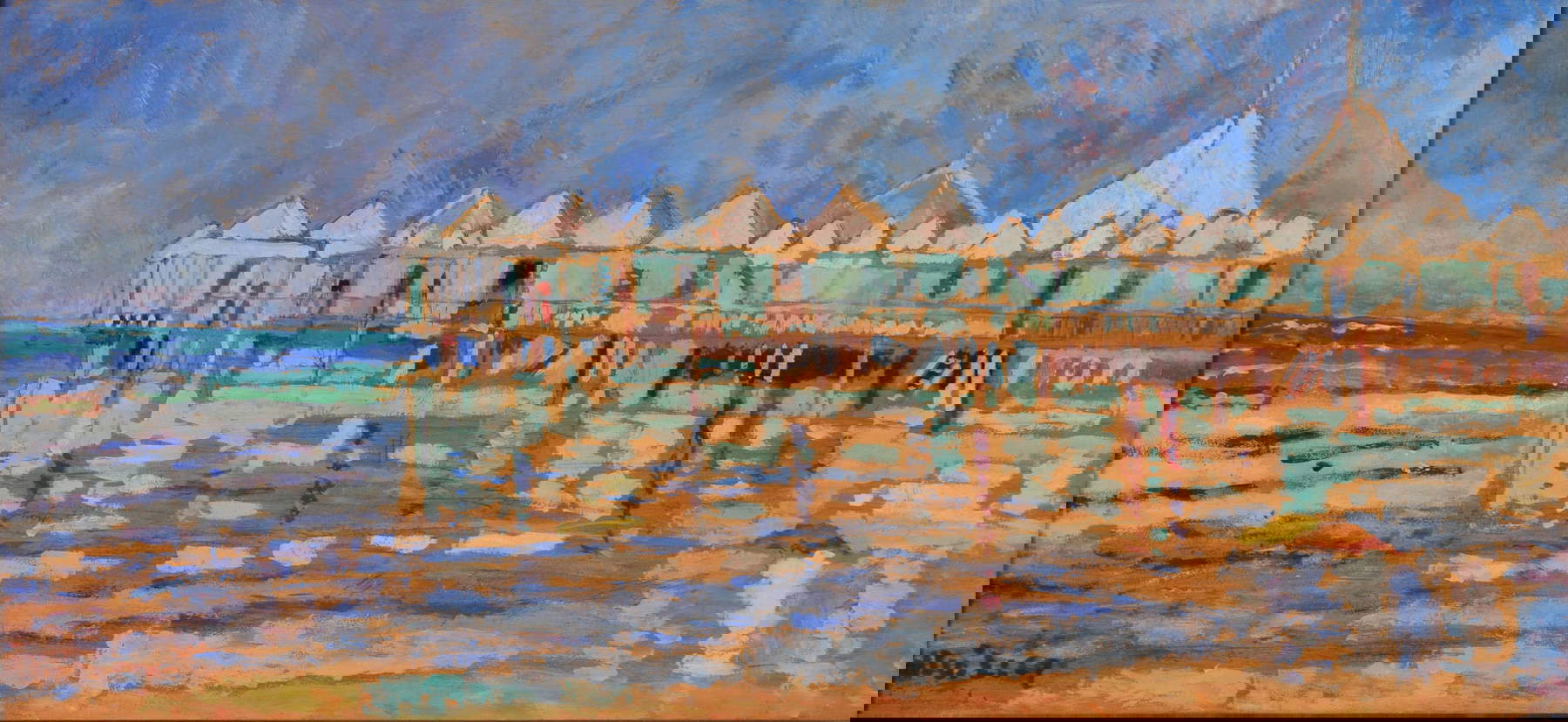 Ulvi Liegi, I Bagni Pejani (1933 ; huile sur panneau, 25 x 30 cm ; collection privée) Ulvi Liegi, I Bagni Pejani (1933 ; huile sur panneau, 25 x 30 cm ; collection privée)