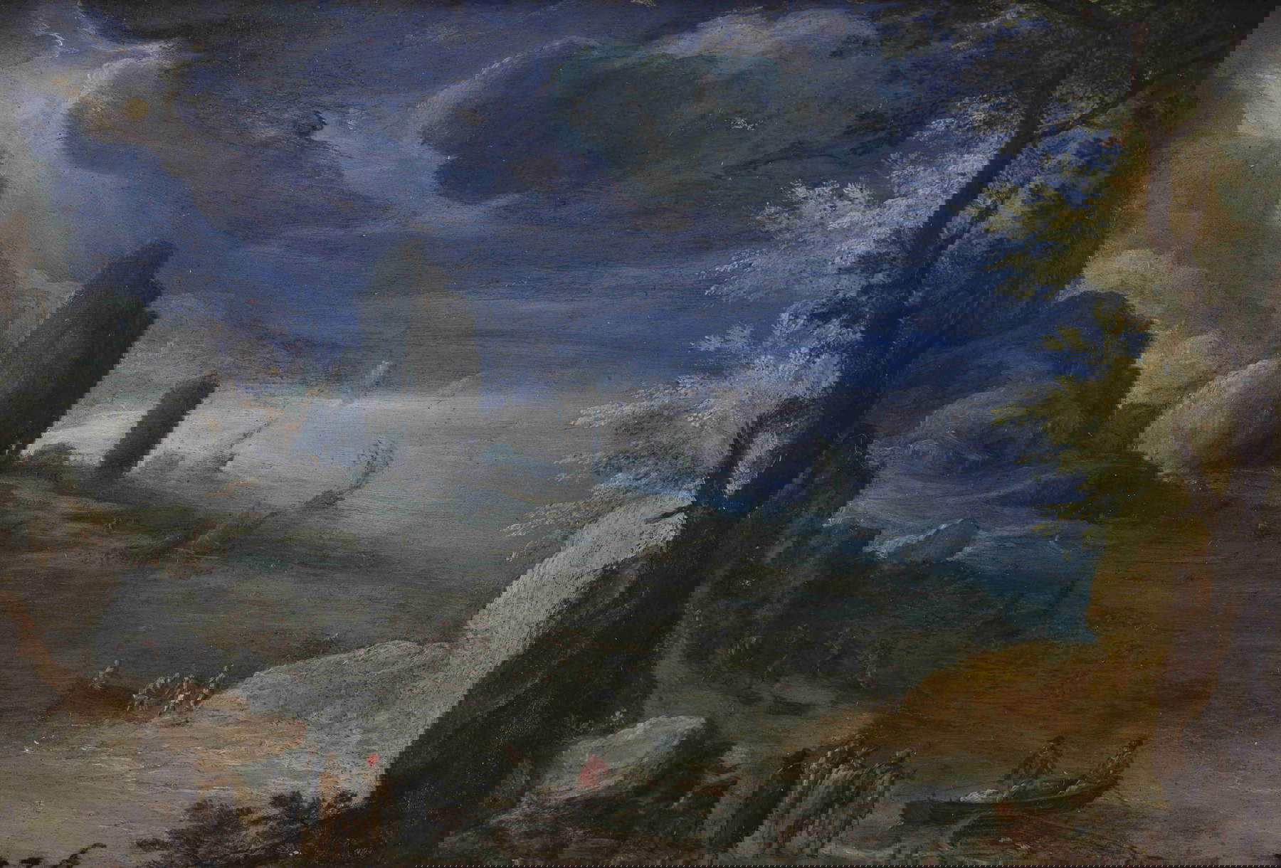 Paul Bril, Landscape with Landing (1595; oil on copper, 11 x 17 cm; Rome, Galleria Borghese, inv. 513) Paul Bril, Landscape with Landing (1595; oil on copper, 11 x 17 cm; Rome, Galleria Borghese, inv. 513)