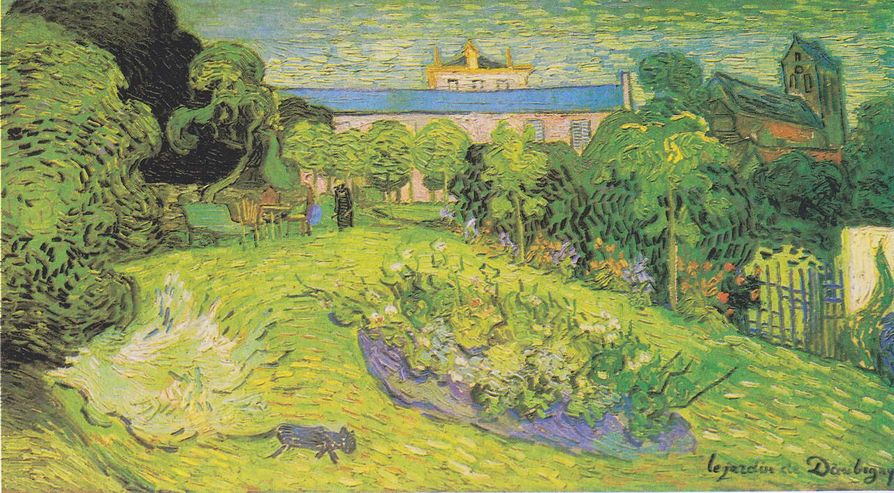 Vincent van Gogh, The Garden of Daubigny (July 1890; oil on canvas, 54 x 101.5 cm; Basel, Kunstmuseum) Vincent van Gogh, The Garden of Daubigny (July 1890; oil on canvas, 54 x 101.5 cm; Basel, Kunstmuseum)