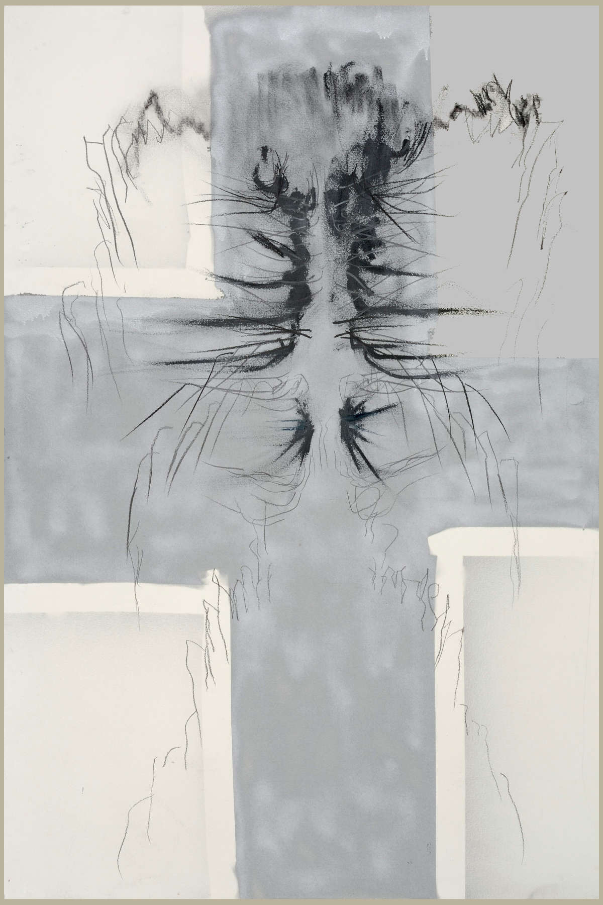 Giacinto Cerone, Untitled (2004; enamel and charcoal on cardboard) Giacinto Cerone, Untitled (2004; enamel and charcoal on cardboard)
