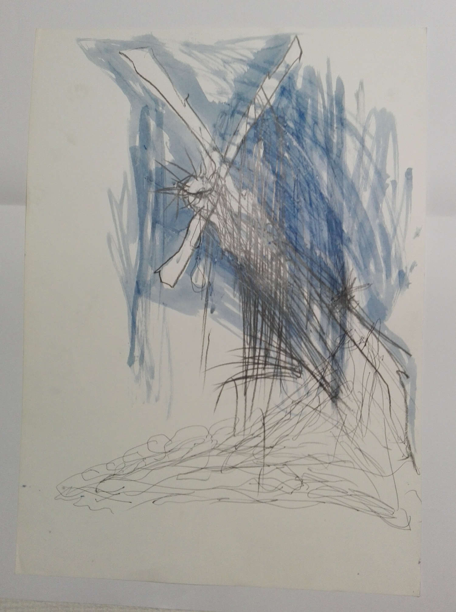 Giacinto Cerone, Via Crucis (1996; pencil, pen and watercolor on cardboard) Giacinto Cerone, Via Crucis (1996; pencil, pen and watercolor on cardboard)