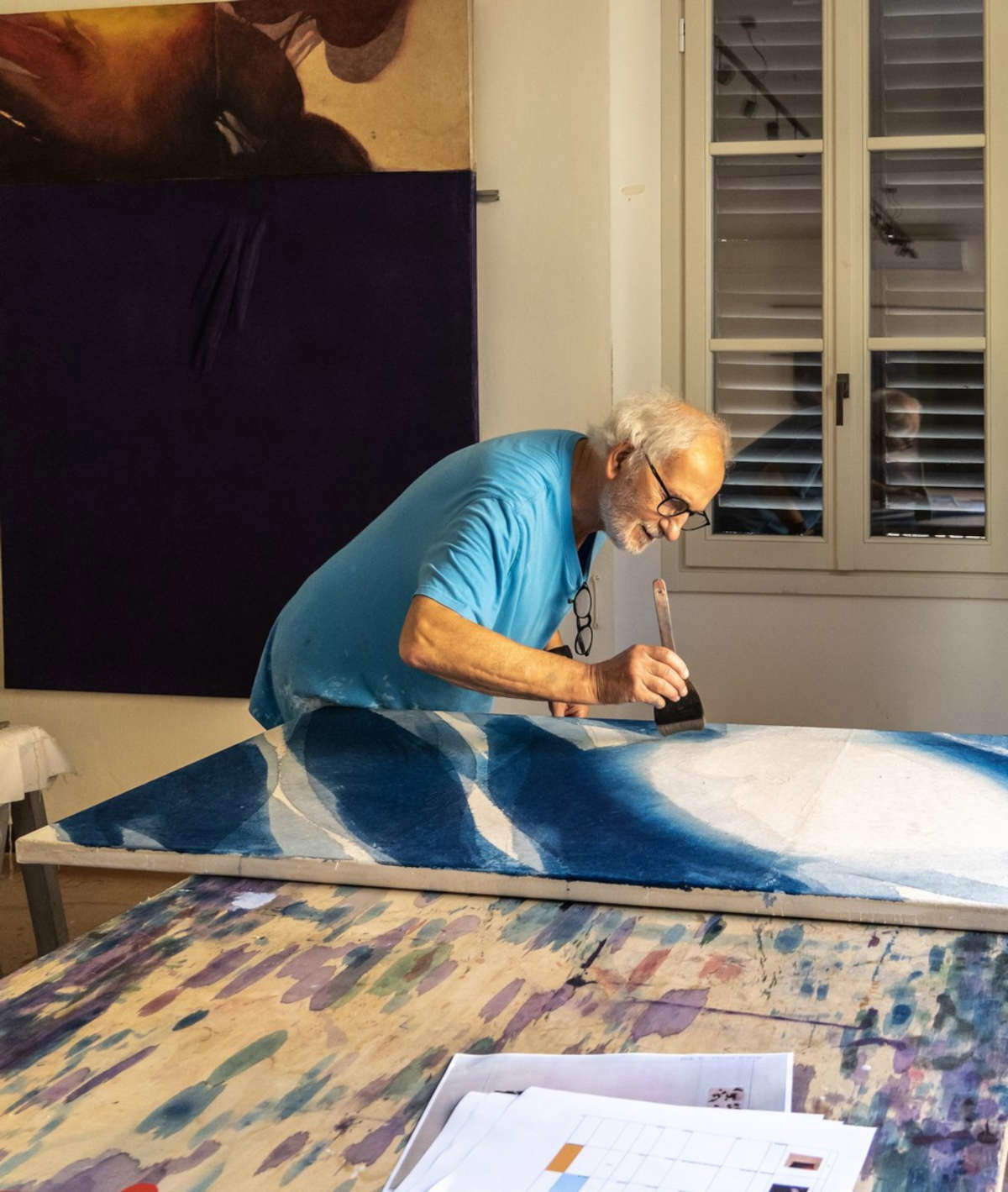 Davide Benati nel suo studio. Foto: Maurizio Malagoli Davide Benati nel suo studio. Foto: Maurizio Malagoli