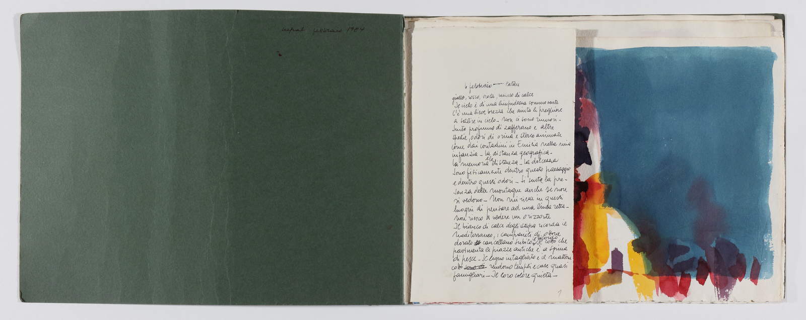 Davide Benati, Taccuino di viaggio e di lavoro (1977- 1996; acquarelli, matite e tecniche miste su carta, misure varie) Davide Benati, Taccuino di viaggio e di lavoro (1977- 1996; acquarelli, matite e tecniche miste su carta, misure varie)