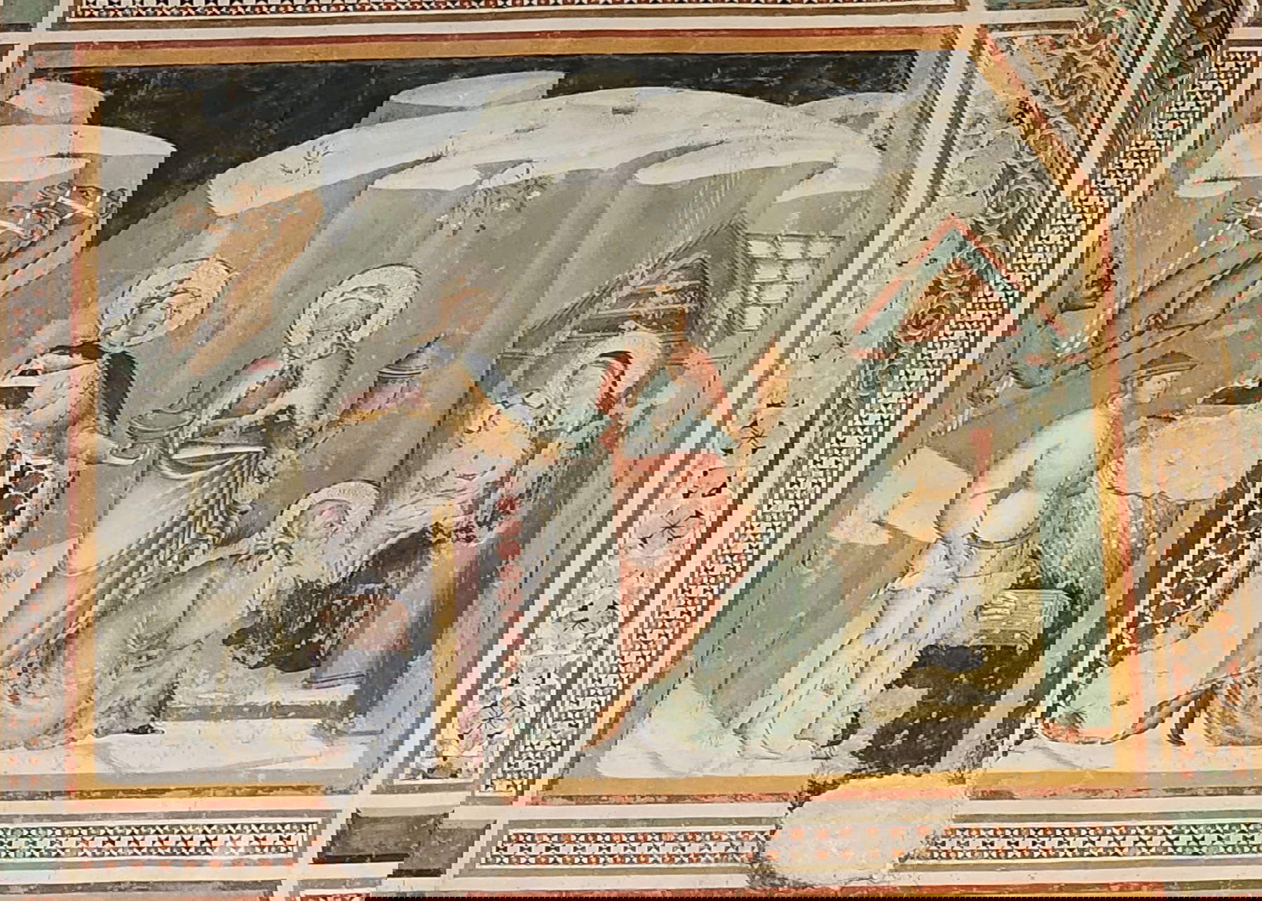 Cola di Pietro, Anbetung der Heiligen Drei Könige (1383)