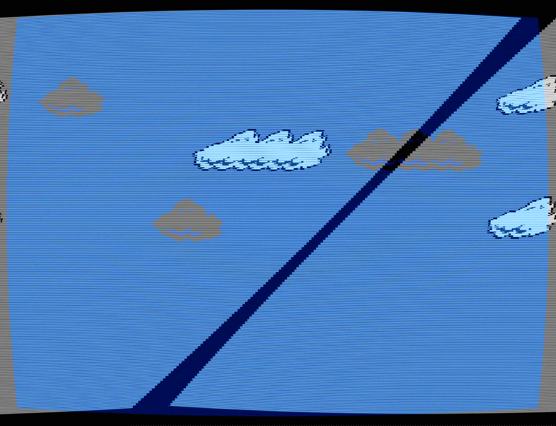 Cory Arcangel, Super Mario Clouds (2002; cartucce di Super Mario Bros manipolate, dimensioni variabili). Foto: Lisson Gallery Cory Arcangel, Super Mario Clouds (2002; cartucce di Super Mario Bros manipolate, dimensioni variabili). Foto: Lisson Gallery