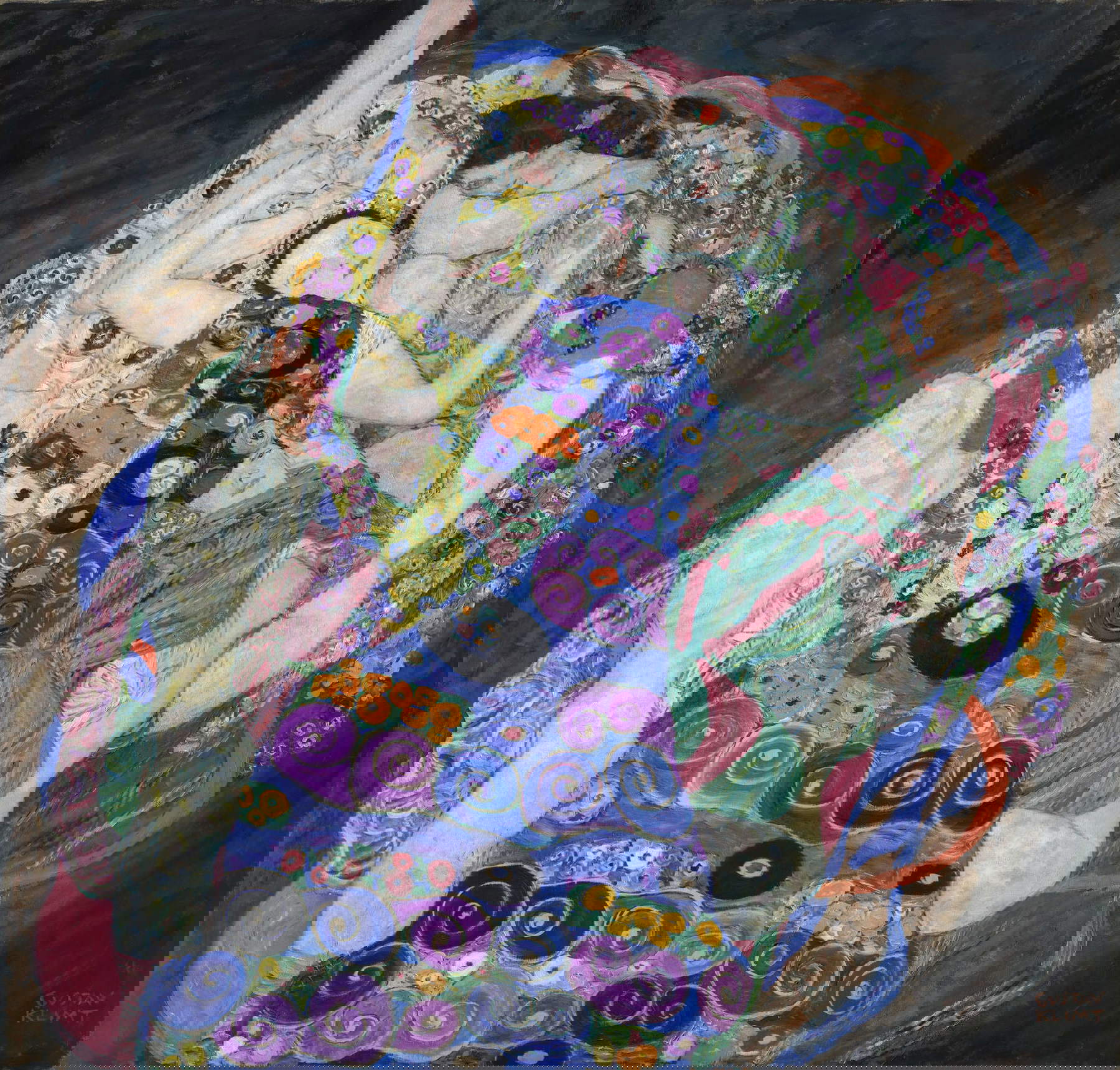 Gustav Klimt, The Virgin (1912 - 1913; oil on canvas, 190 × 200 cm; Prague, Národní Galerie) Gustav Klimt, The Virgin (1912 - 1913; oil on canvas, 190 × 200 cm; Prague, Národní Galerie)