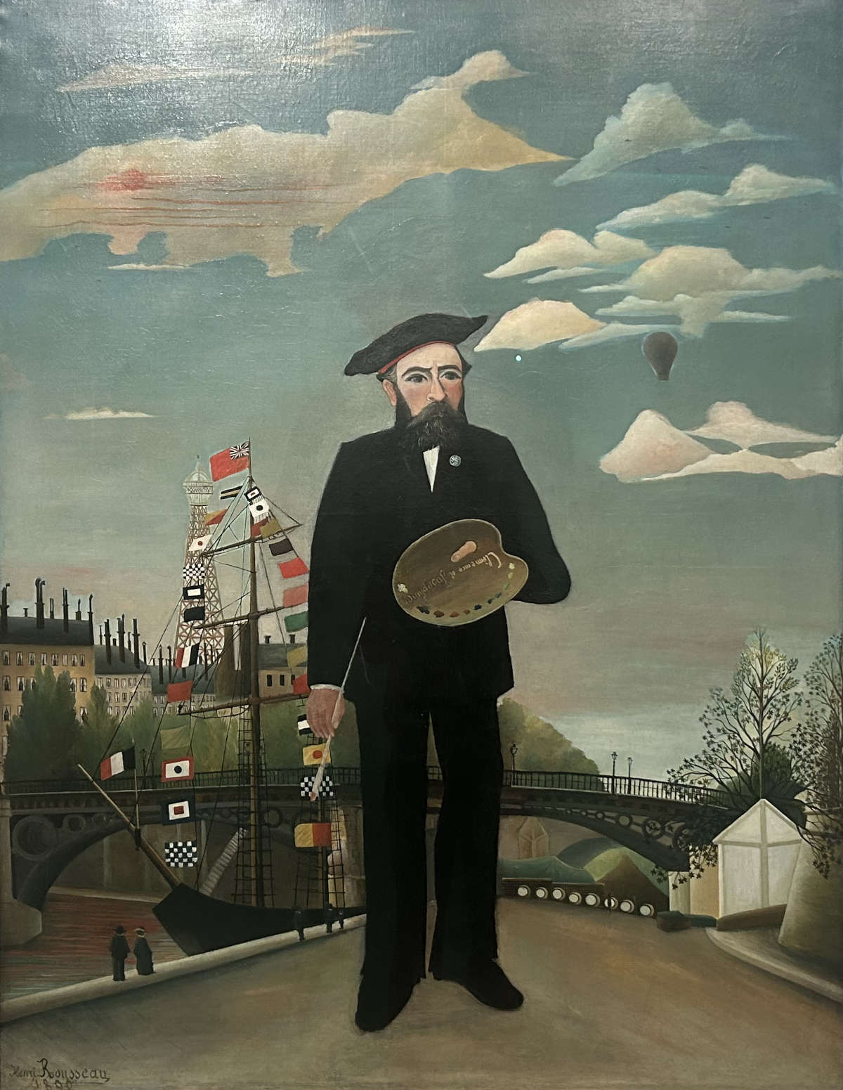 Henri Rousseau, Me, portrait-landscape (1890; oil on canvas, 146 x 113 cm; Prague, Národní Galerie) Henri Rousseau, Me, portrait-landscape (1890; oil on canvas, 146 x 113 cm; Prague, Národní Galerie)
