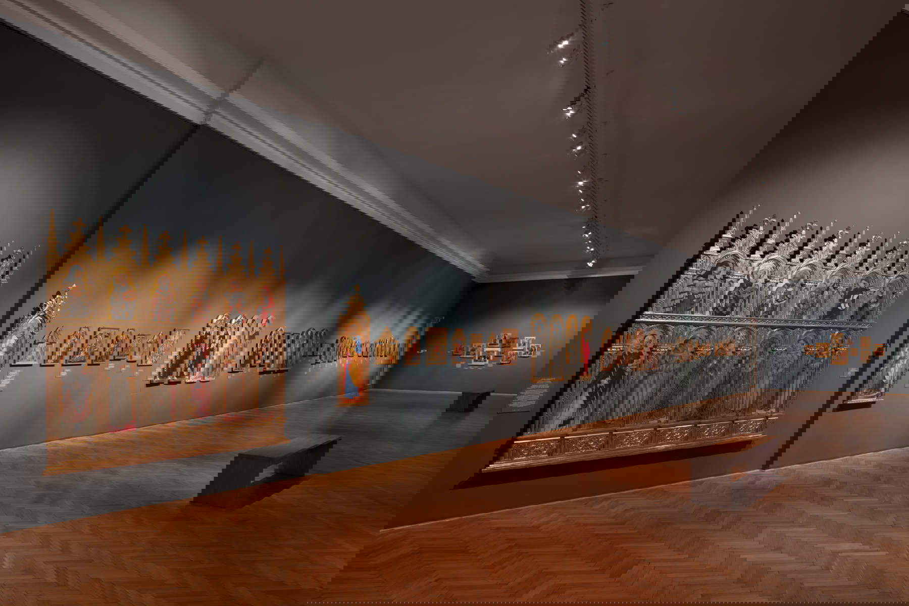 The extraordinary room with the exhibition of Italian icons and primitives. Photo: Katarína Hudačinová The extraordinary room with the exhibition of Italian icons and primitives. Photo: Katarína Hudačinová