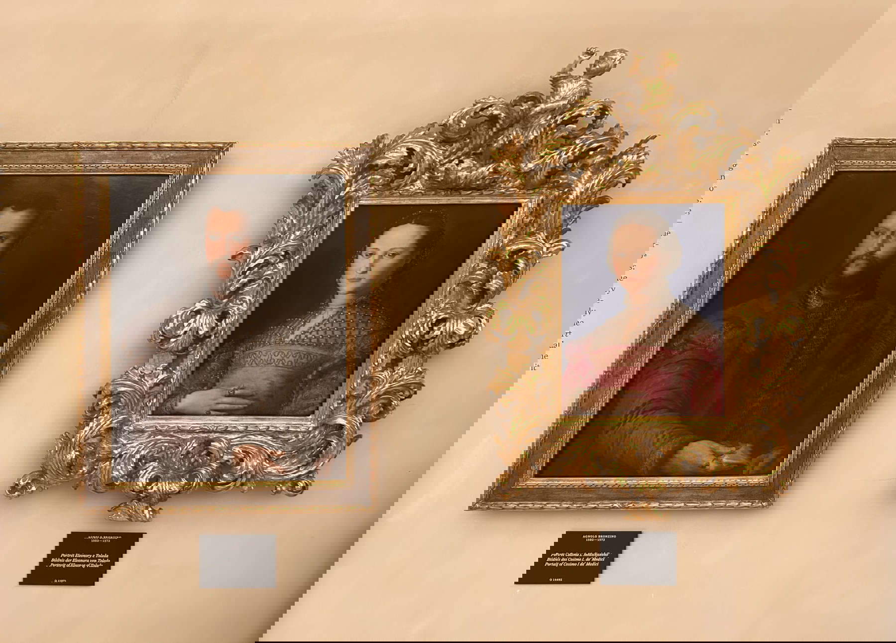 Agnolo Bronzino's portraits of Eleanor of Toledo and Cosimo I. Agnolo Bronzino's portraits of Eleanor of Toledo and Cosimo I.