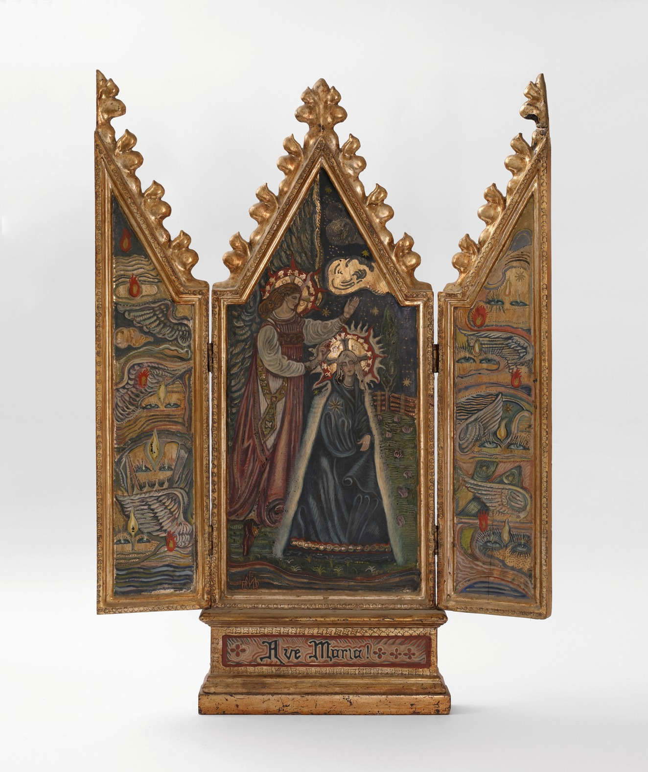 Raoul Dal Molin Ferenzona, Ave Maria (1926-1938; olio e oro su tavola, 45 x 36 cm; Collezione Raimondo Biffi)