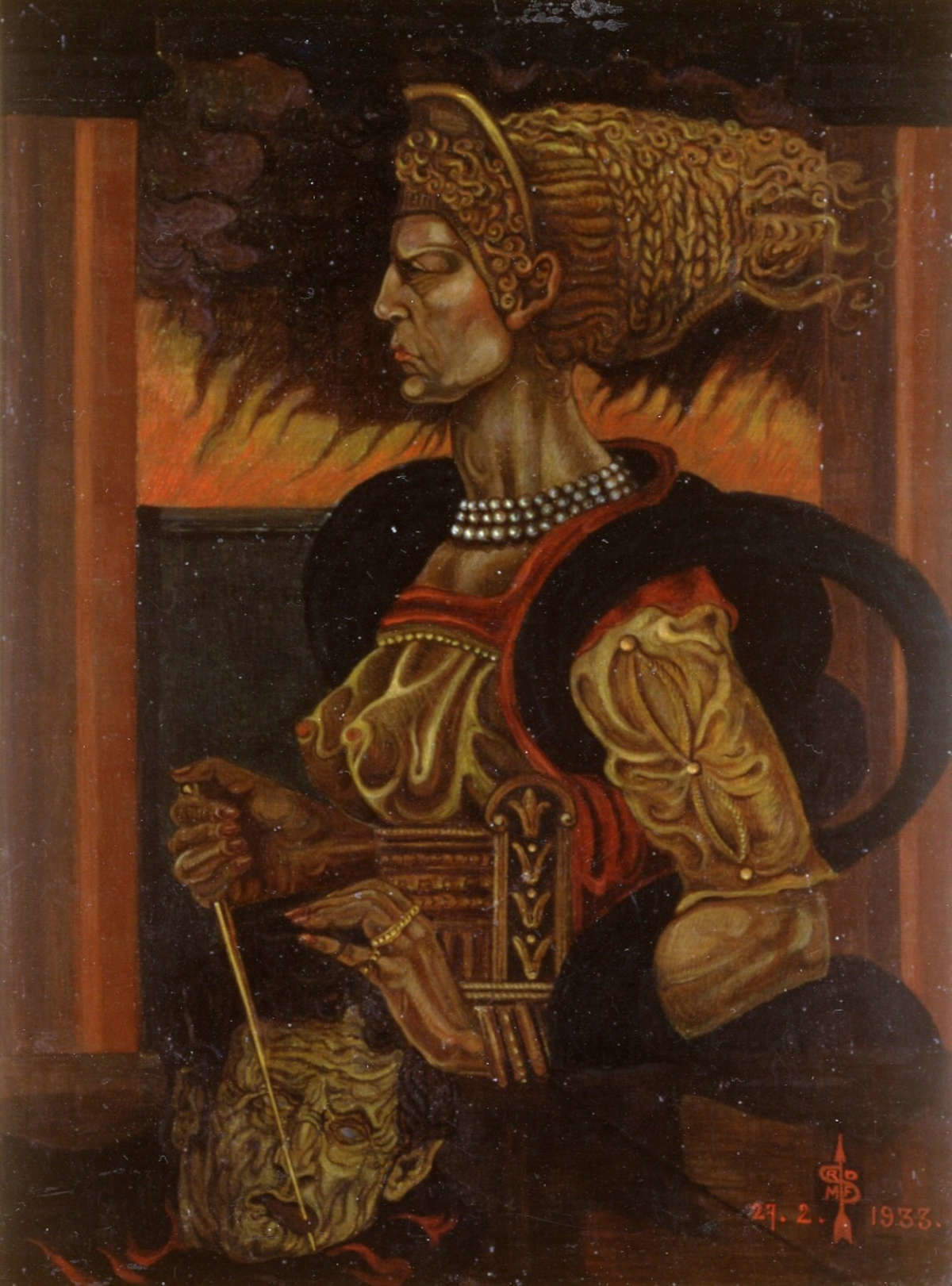 Raoul Dal Molin Ferenzona, Fulvia (1933; olio su tavola, 50 x 44 cm; Roma, Collezione privata)