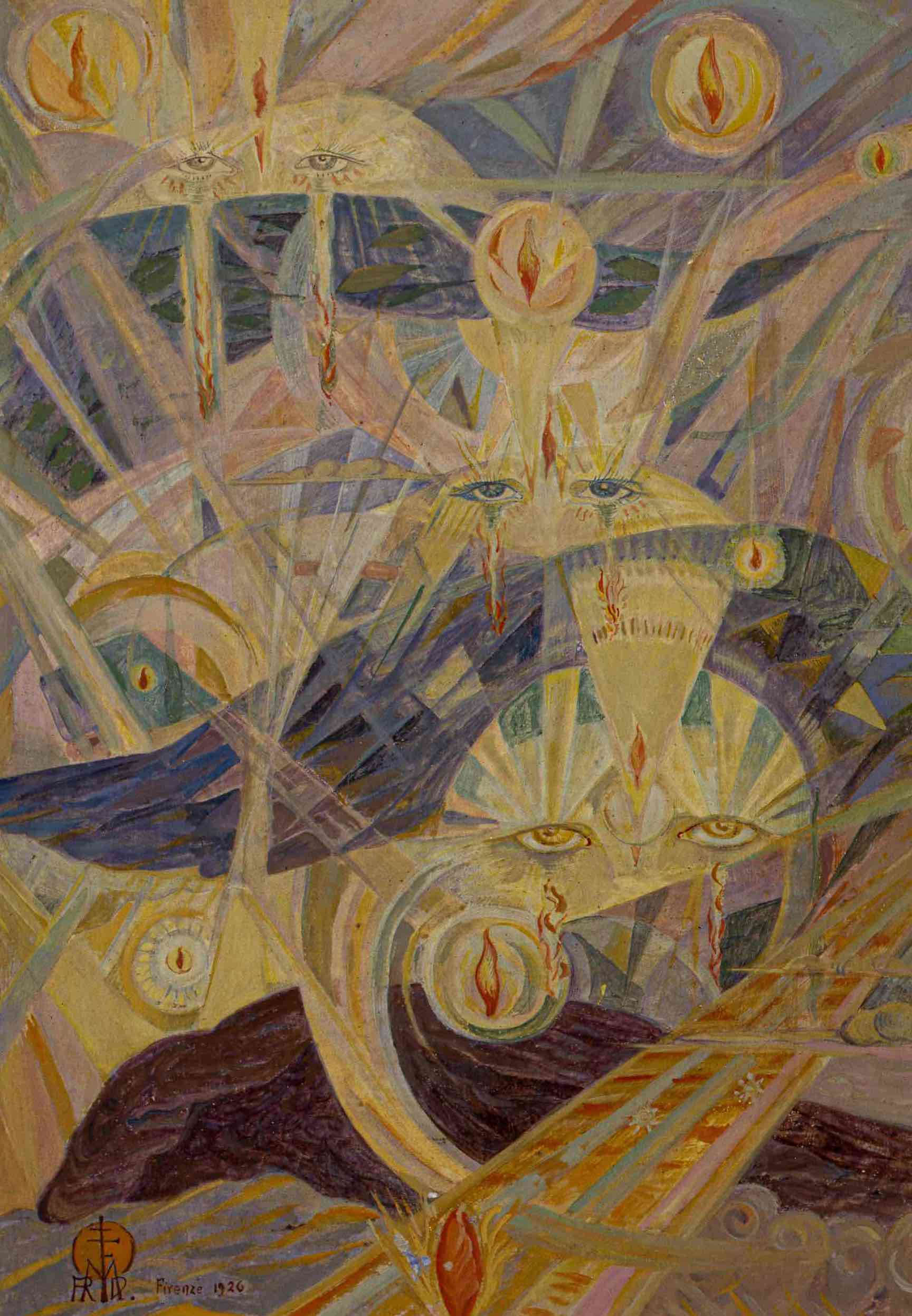 Raoul Dal Molin Ferenzona, Gli occhi degli angeli (1926; olio su tela, 37 x 27 cm; Roma, Collezione privata)