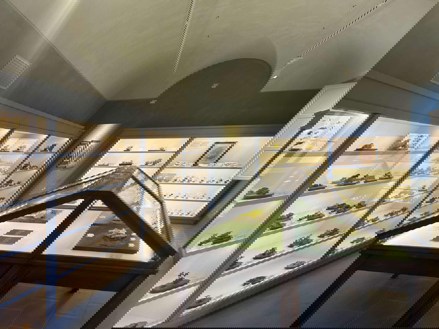 La sala con i modelli in cera