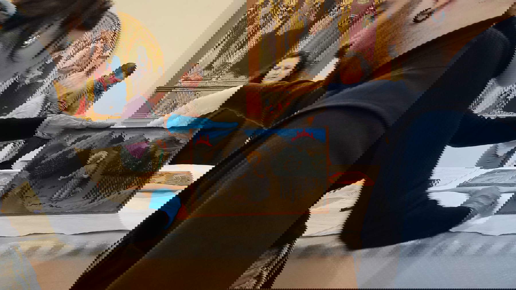 Preparations for the reassembly of the Gesuati Polyptych at the Pinacoteca Nazionale di Siena