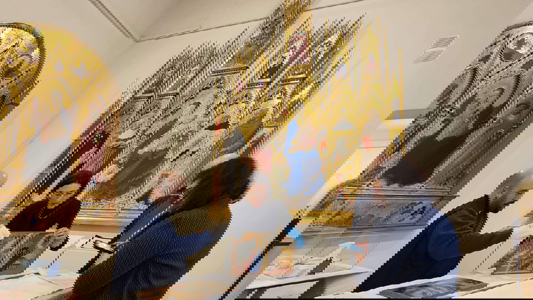 Preparations for the reassembly of the Gesuati Polyptych at the Pinacoteca Nazionale di Siena