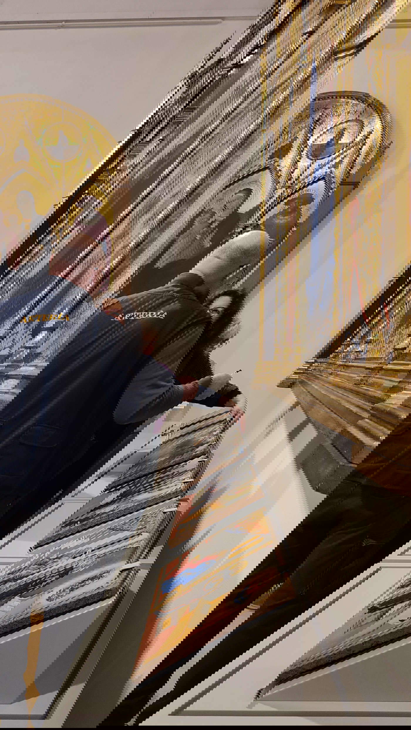 Preparations for the reassembly of the Gesuati Polyptych at the Pinacoteca Nazionale di Siena