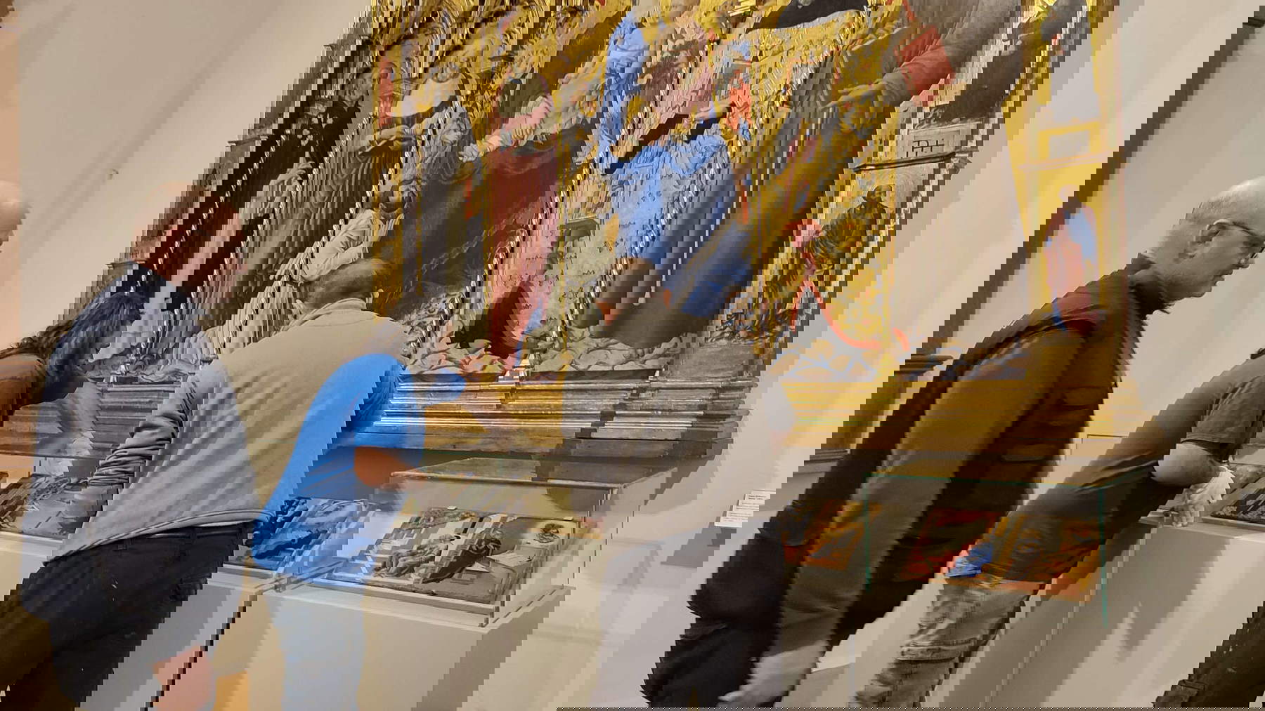 Preparations for the reassembly of the Gesuati Polyptych at the Pinacoteca Nazionale di Siena