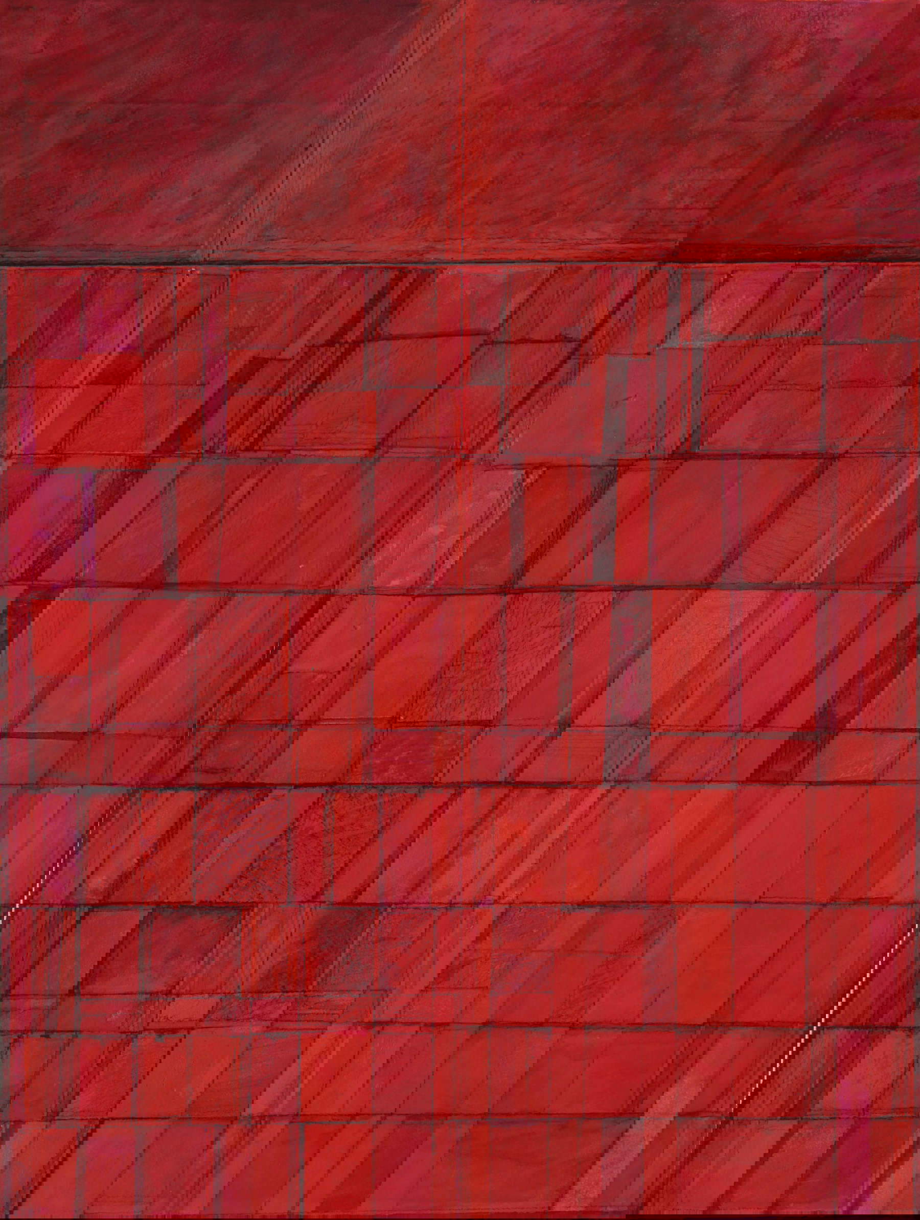 Giulio Candussio, Bassorilievo rosso (2016; tempera su carta, 58 x 78 cm) Giulio Candussio, Bassorilievo rosso (2016; tempera su carta, 58 x 78 cm)