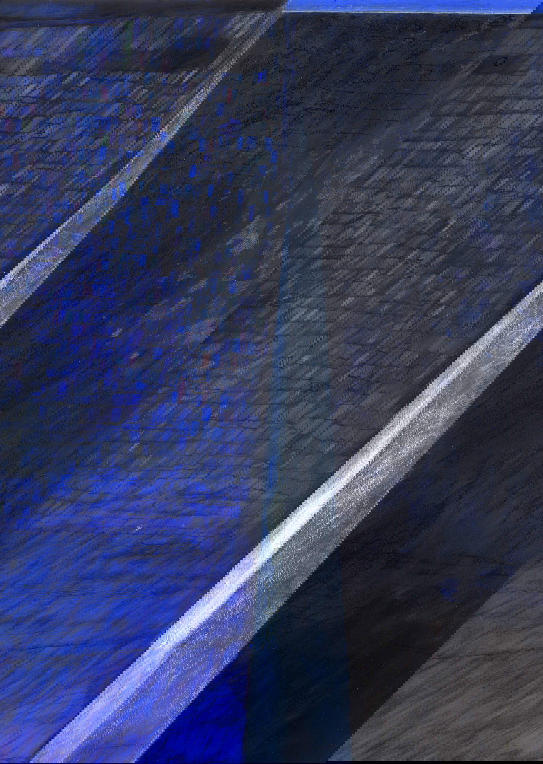 Giulio Candussio, Spazio profondo (1999; tempera grassa, 30 x 43 cm) Giulio Candussio, Spazio profondo (1999; tempera grassa, 30 x 43 cm)