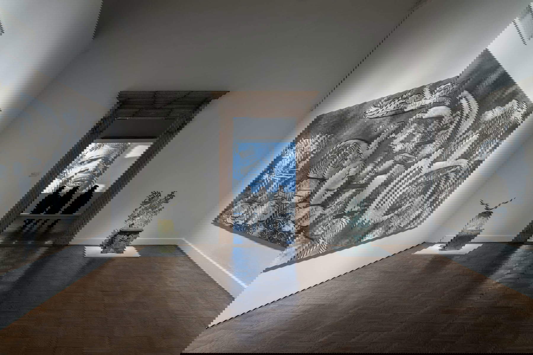 Arrangements for the Roberto Matta 1911-2002 exhibition. Photo: Irene Fanizza