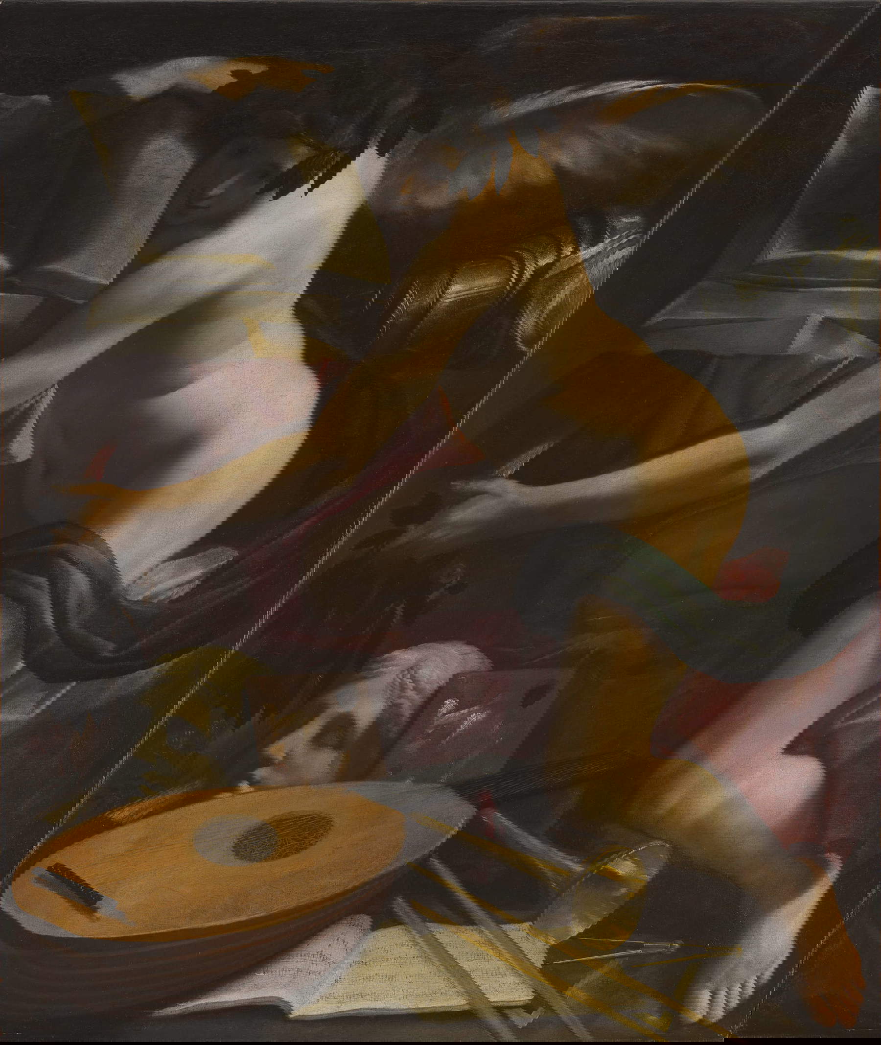 Carlo Bononi, Der Genius der Künste (1621-1622; Öl auf Leinwand, 120,5 x 101 cm)