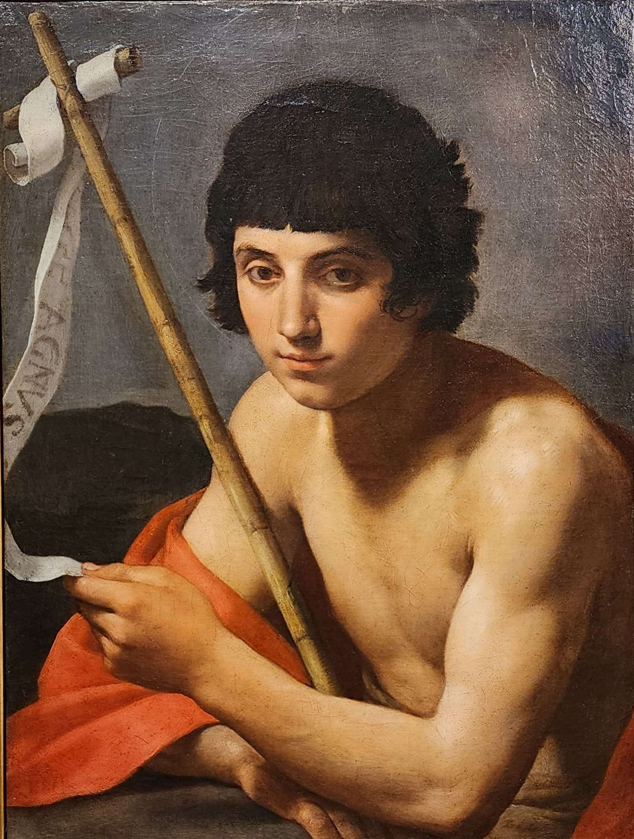 Simone Cantarini, San Giovanni Battista (olio su tela, 70 x 52 cm)