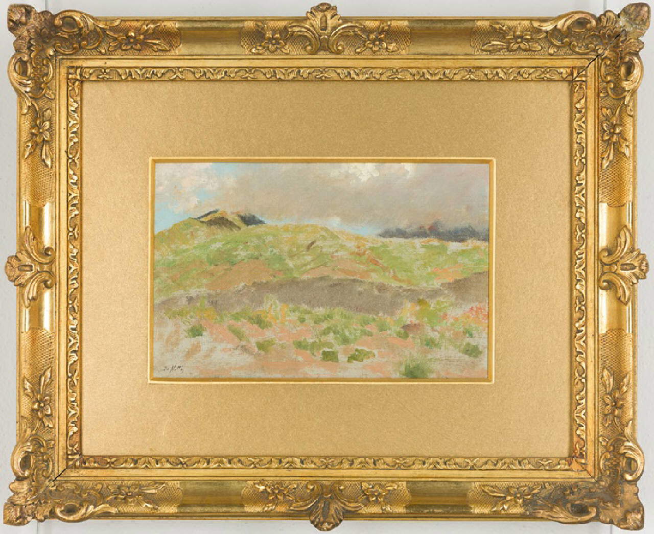 Giuseppe De Nittis, Sur les pentes du Vésuve (vers 1871-1872 ; huile sur panneau ; Milan, GAM - Galleria d'Arte Moderna)