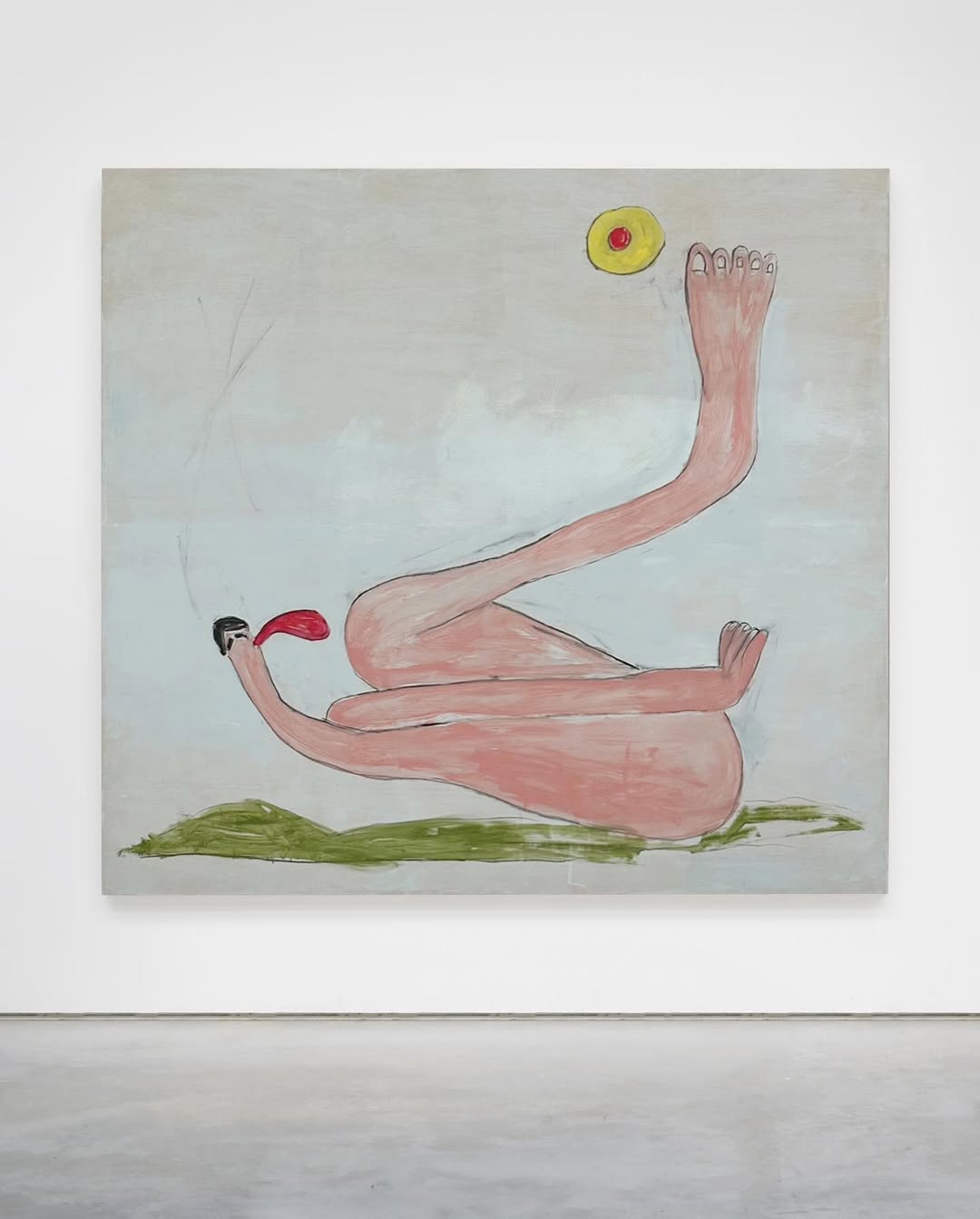 Mark Manders, Skiapod 57 (2023; tavola, 227 x 250 cm)