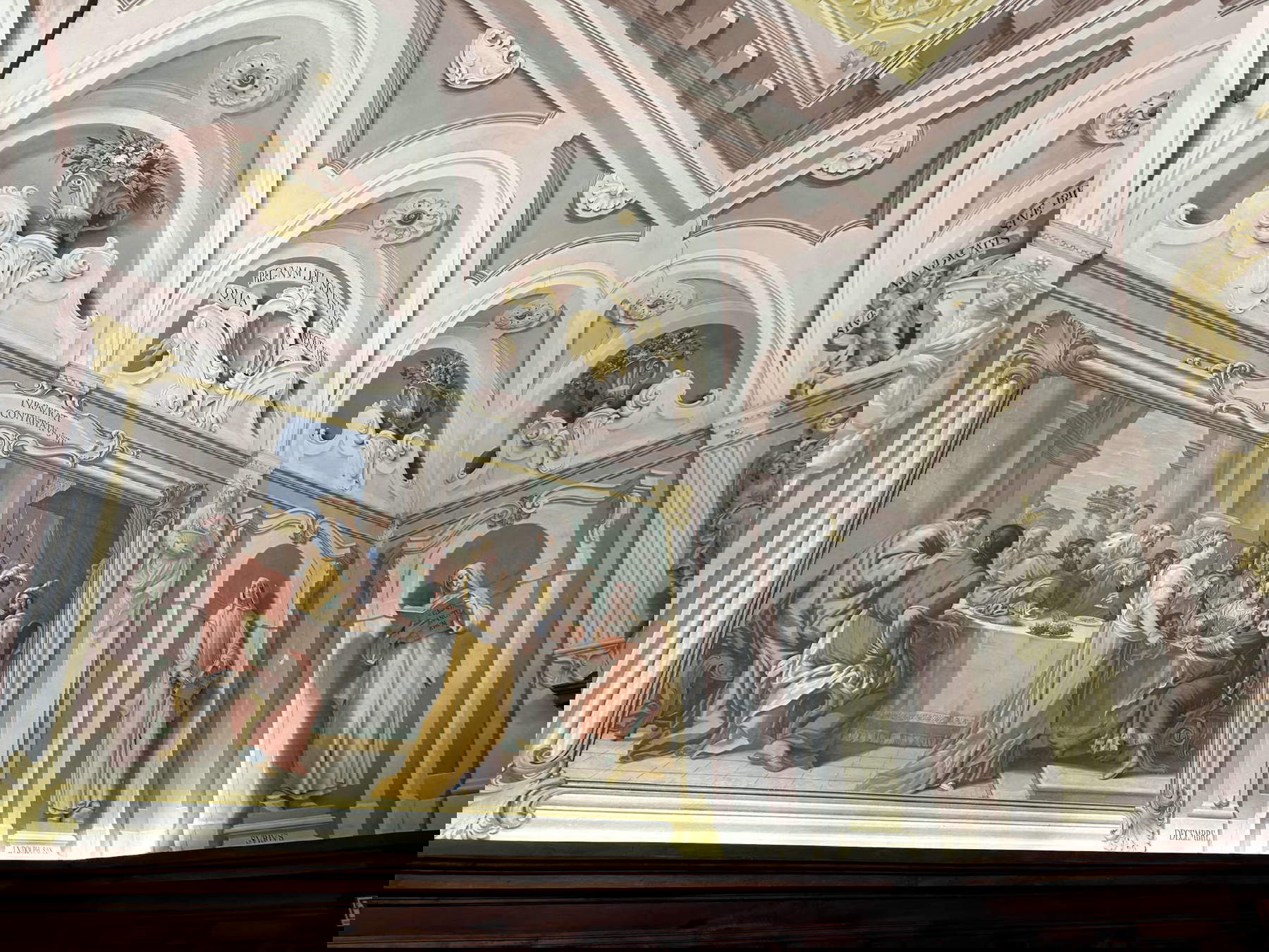 La fresque de la pension de famille d'Hérode et les décorations du réfectoire La fresque de la pension de famille d'Hérode et les décorations du réfectoire