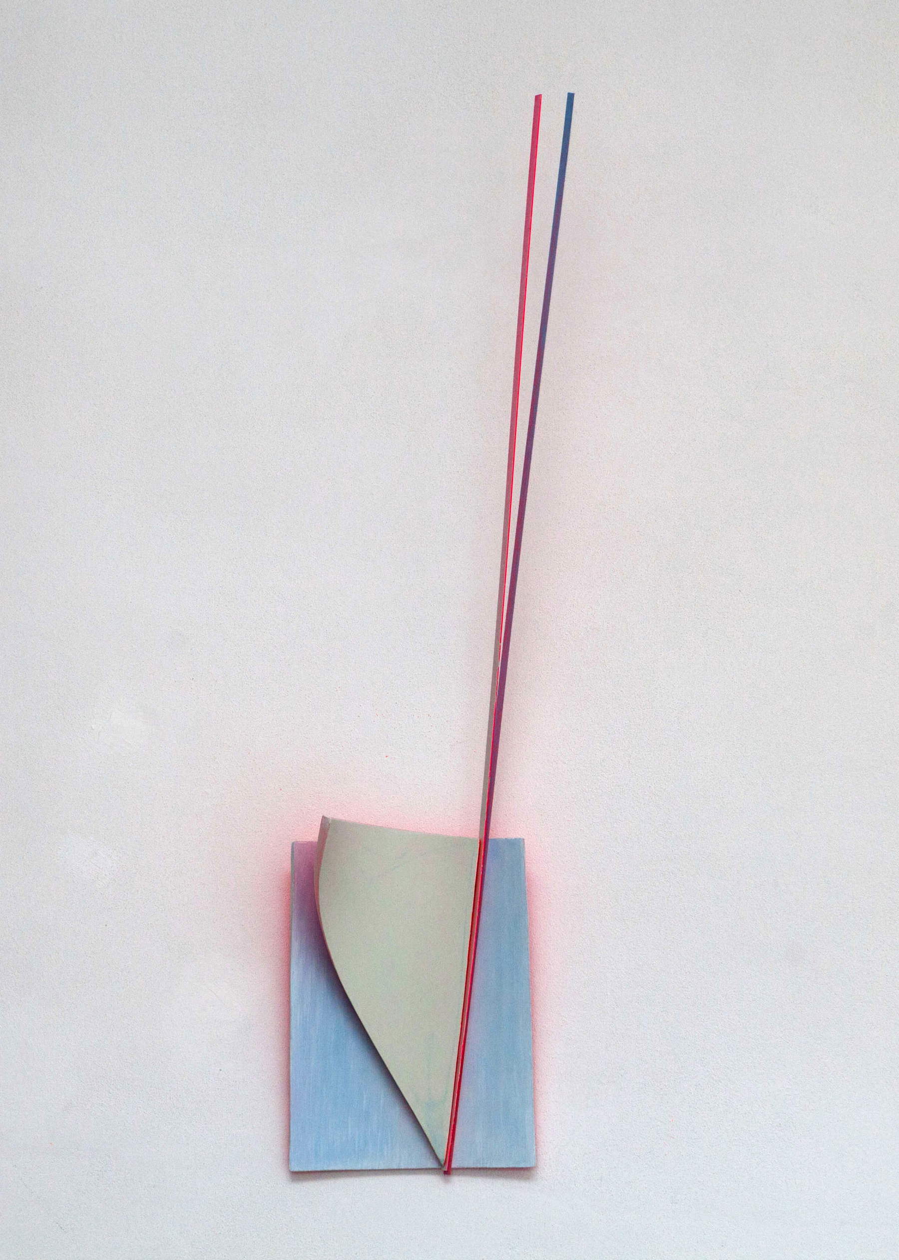 Gabriele Landi, Gathering (2021 ; émulsion vinylique sur bois extrudé, 25 x 20 x 100 cm) Gabriele Landi, Gathering (2021 ; émulsion vinylique sur bois extrudé, 25 x 20 x 100 cm)