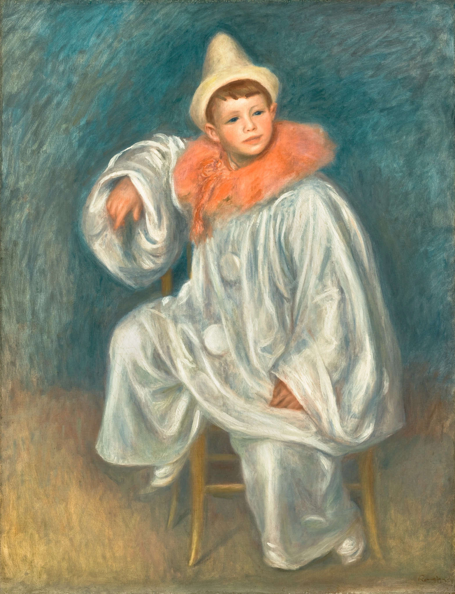 Pierre-Auguste Renoir, Pierrot blanco (1901-1902; óleo sobre lienzo, 79,1 x 61,9 cm; Detroit, Detroit Institute of Arts) Pierre-Auguste Renoir, Pierrot blanco (1901-1902; óleo sobre lienzo, 79,1 x 61,9 cm; Detroit, Detroit Institute of Arts)