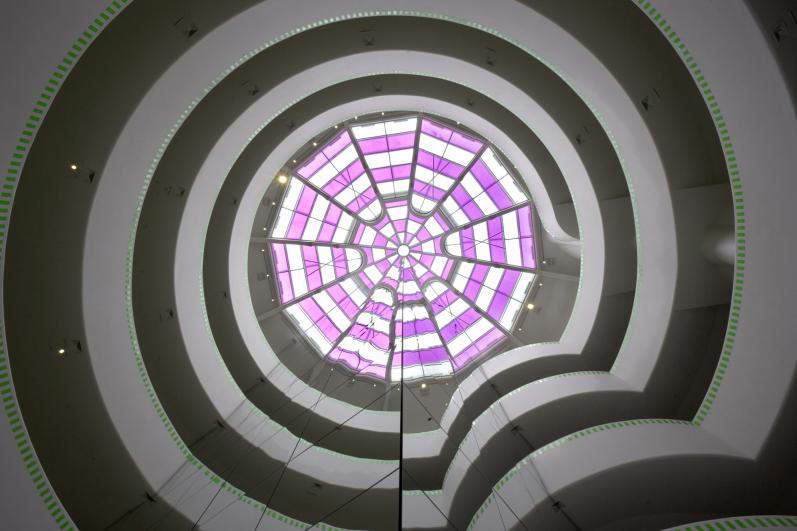 Daniel Buren, Around the Corner (in situ work, March 2005, installation view at in 