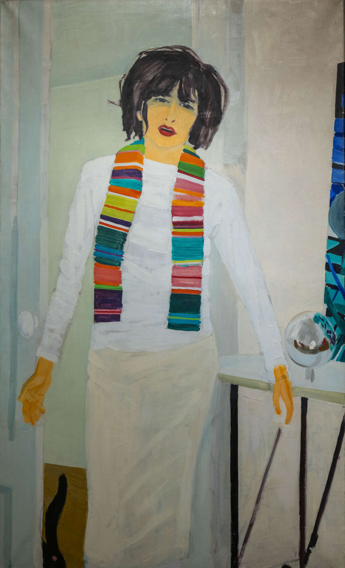Gilles Aillaud, Retrato de Titina Maselli (1957; óleo sobre lienzo, 146 x 89 cm; Colección Brai-Maselli) Gilles Aillaud, Retrato de Titina Maselli (1957; óleo sobre lienzo, 146 x 89 cm; Colección Brai-Maselli)