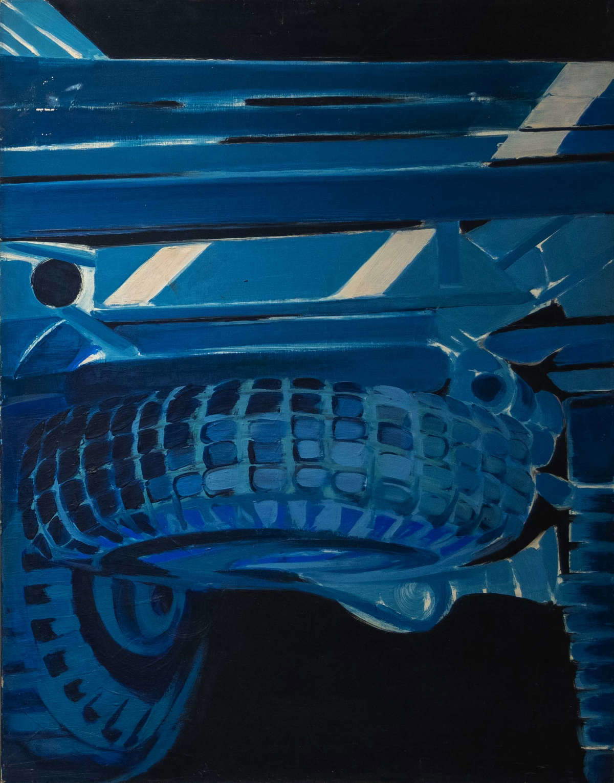 Titina Maselli, Camión azul (1966; acrílico sobre lienzo, 117 x 90 cm; Colección Brai-Maselli) Titina Maselli, Camión azul (1966; acrílico sobre lienzo, 117 x 90 cm; Colección Brai-Maselli)