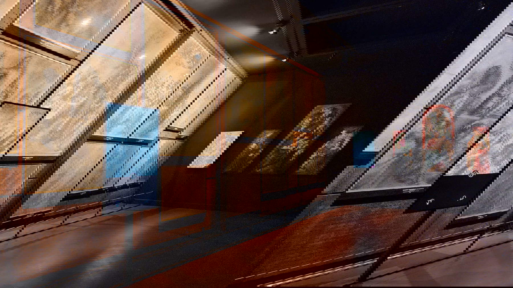 Pinacothèque Albertina de Turin, salle des caricatures de Gaudenz. Photo : Finestre Sull'Arte