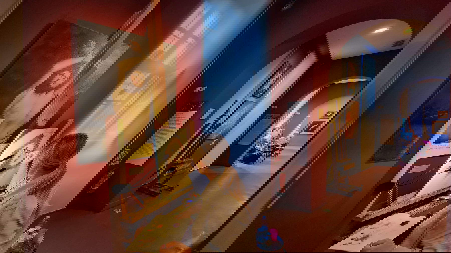 Cours de peinture à la Pinacothèque Albertina de Turin. Photo : Finestre Sull'Arte