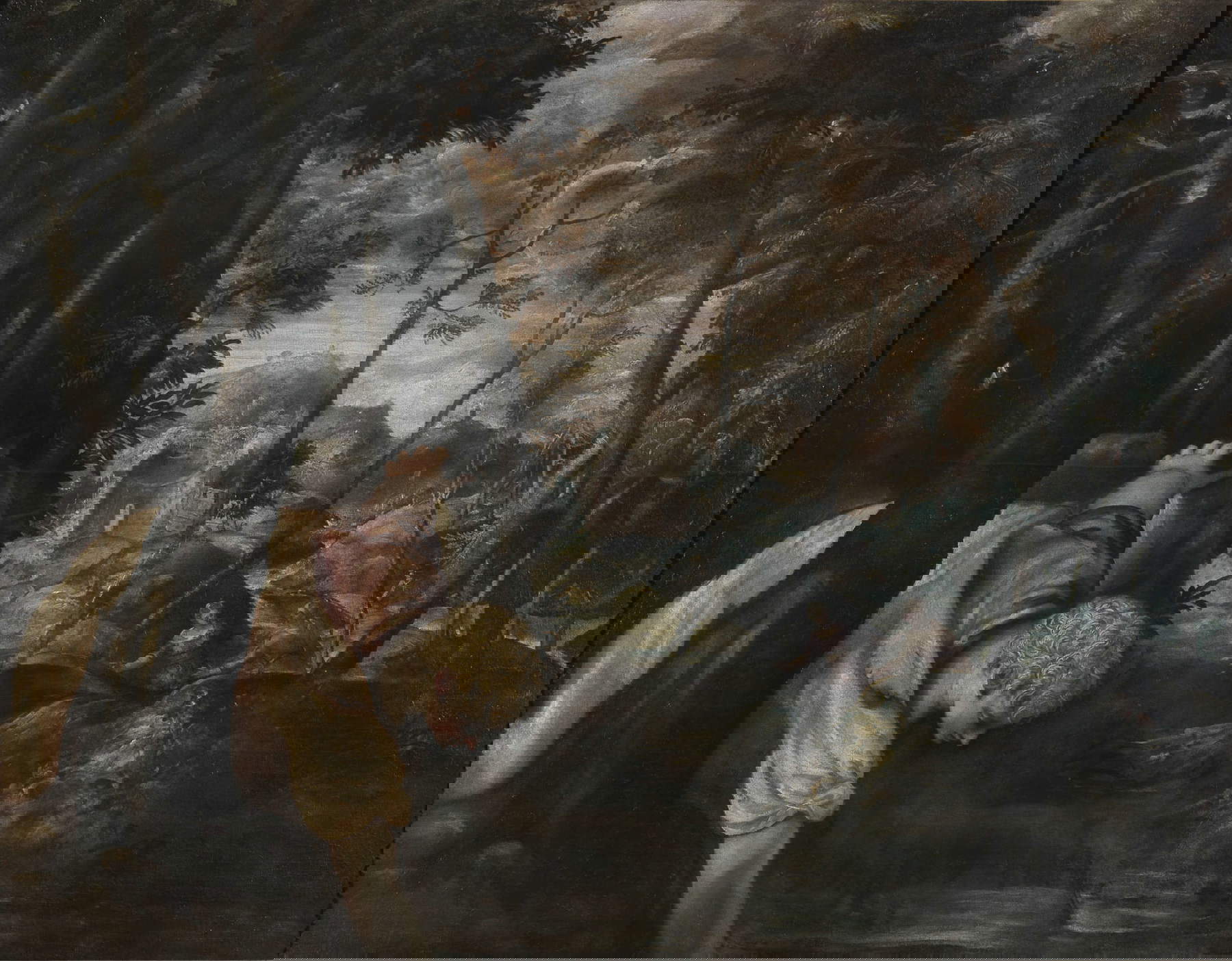 Jacopo Robusti conocido como Tintoretto, Narciso en la fuente (c. 1555 - 1560; óleo sobre lienzo Roma, Galleria Colonna) Jacopo Robusti conocido como Tintoretto, Narciso en la fuente (c. 1555 - 1560; óleo sobre lienzo Roma, Galleria Colonna)