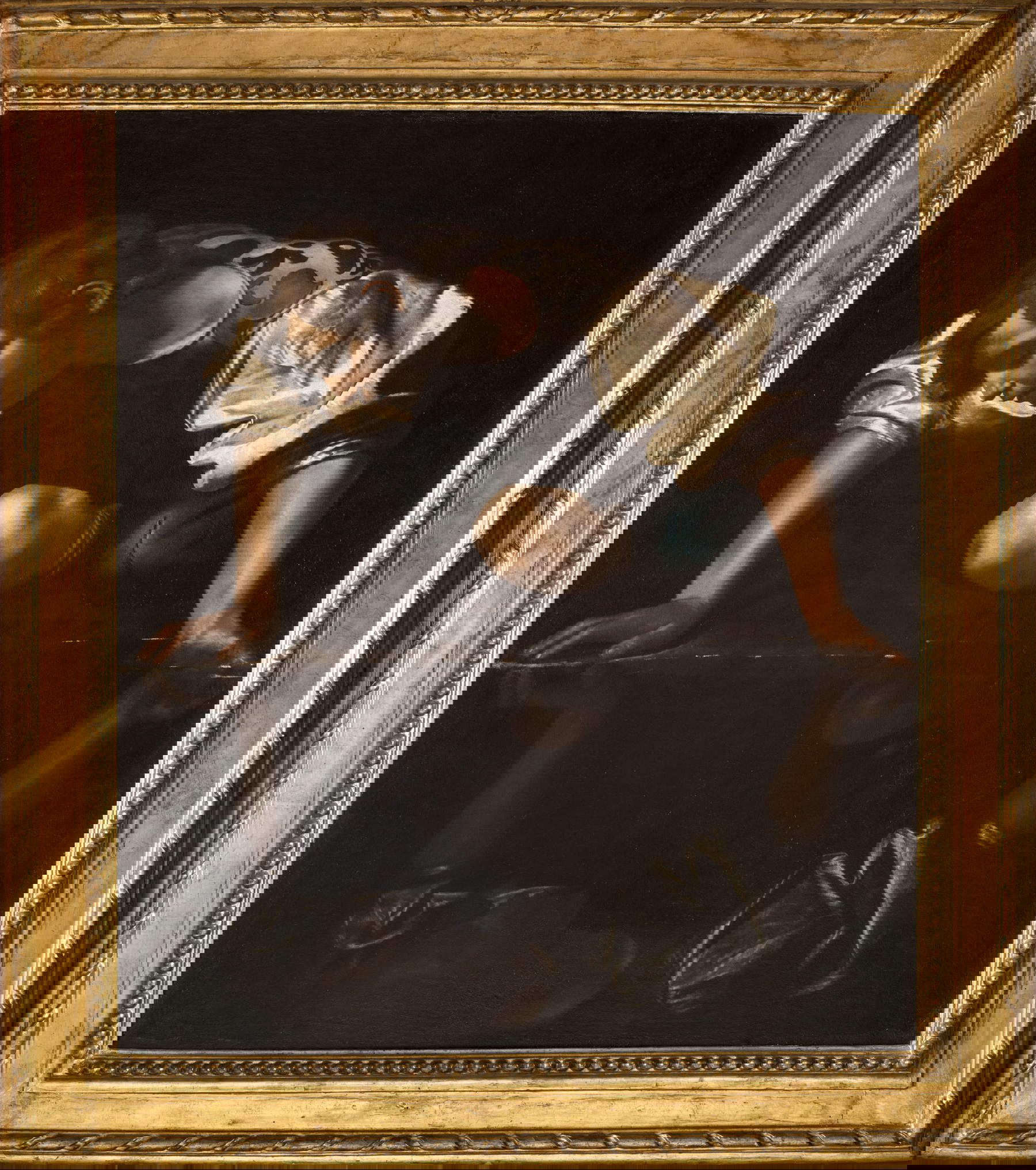 Caravaggio oder Spadarino, Narziss (Öl auf Leinwand, 113,3 x 94 cm; Rom, Gallerie Nazionali di Arte Antica, Palazzo Barberini, Inv. 1569) Caravaggio oder Spadarino, Narziss (Öl auf Leinwand, 113,3 x 94 cm; Rom, Gallerie Nazionali di Arte Antica, Palazzo Barberini, Inv. 1569)