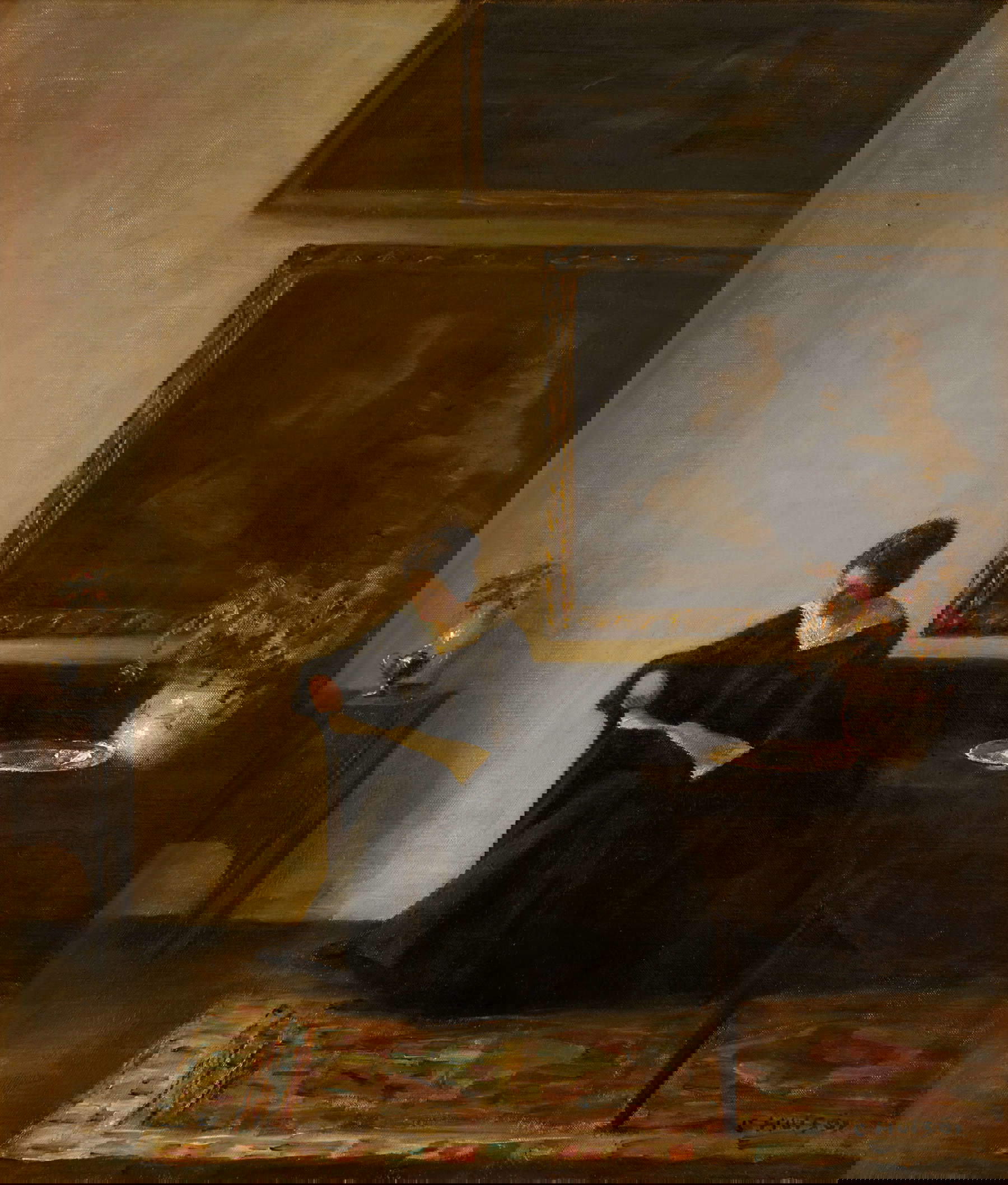 Carl Holsøe, Einsamkeit (um 1900; Öl auf Leinwand, 59 x 51 cm; Amsterdam, Van der Meij Fine Arts) Carl Holsøe, Einsamkeit (um 1900; Öl auf Leinwand, 59 x 51 cm; Amsterdam, Van der Meij Fine Arts)