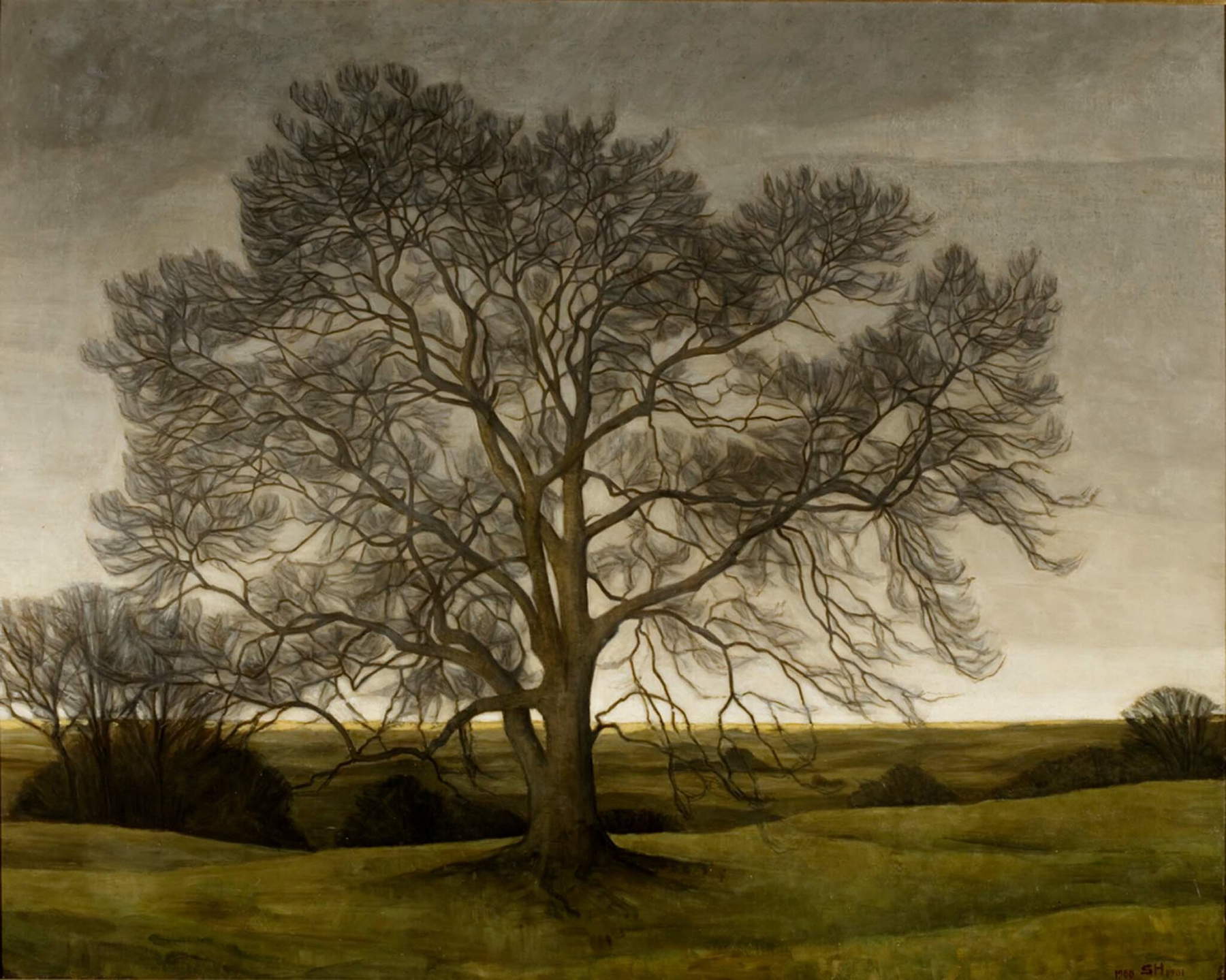 Svend Hammershøi, Landschaft (1901; Öl auf Leinwand, 114,5 x 143 cm; Viborg, The Skovgaard Museum, Inv. 14.490) Svend Hammershøi, Landschaft (1901; Öl auf Leinwand, 114,5 x 143 cm; Viborg, The Skovgaard Museum, Inv. 14.490)