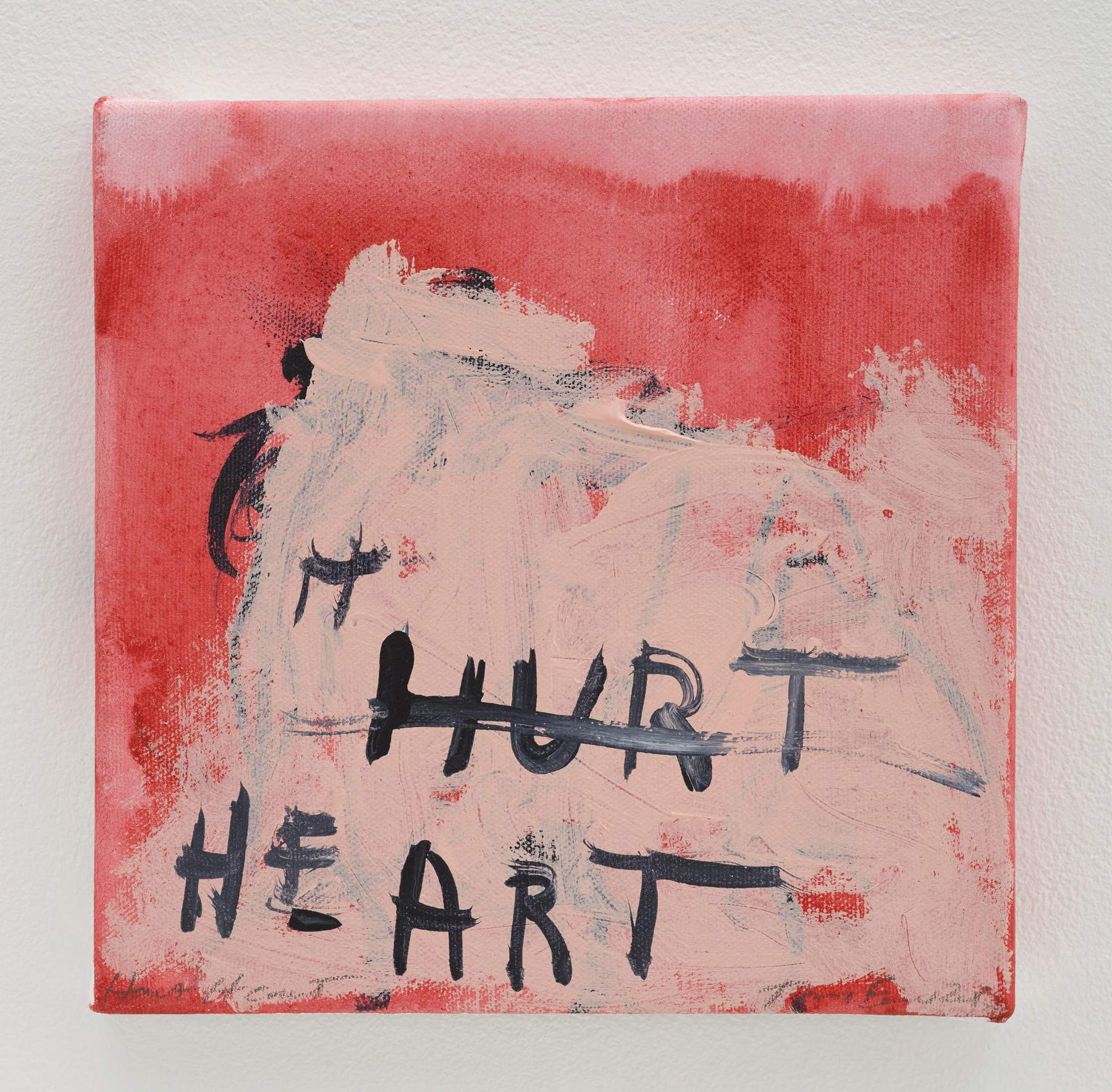 Tracey Emin, Hurt Heart (2015 ; acrylique sur toile, 20,3 × 20,3 cm ; Melbourne, ACAF, Collection by Yashian Schauble) © Tracey Emin. Tous droits réservés, DACS 2025. Photo © White Cube (George Darrell) Tracey Emin, Hurt Heart (2015 ; acrylique sur toile, 20,3 × 20,3 cm ; Melbourne, ACAF, Collection by Yashian Schauble) © Tracey Emin. Tous droits réservés, DACS 2025. Photo © White Cube (George Darrell)